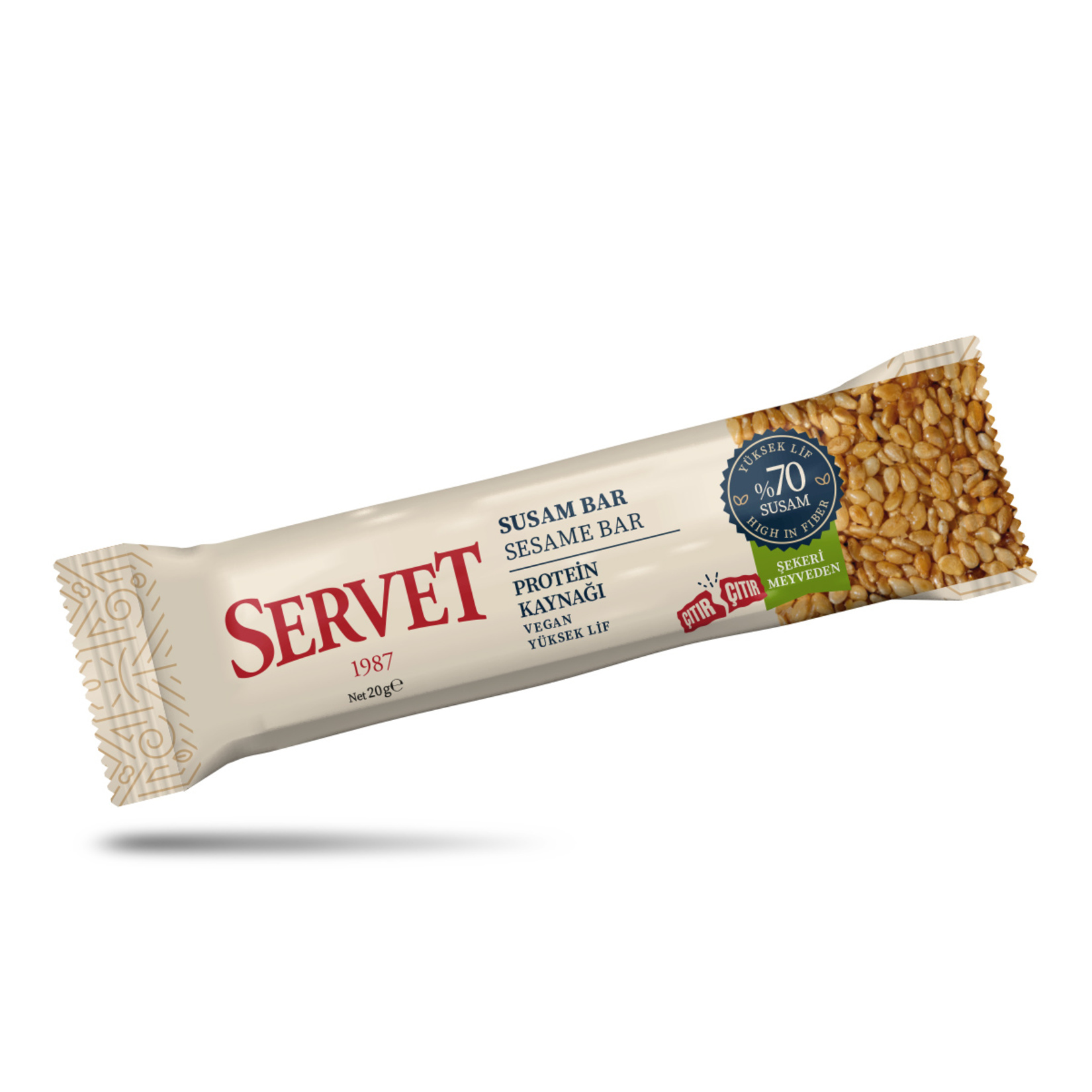 Servet Şekerleme Susamlı Bar 20 G