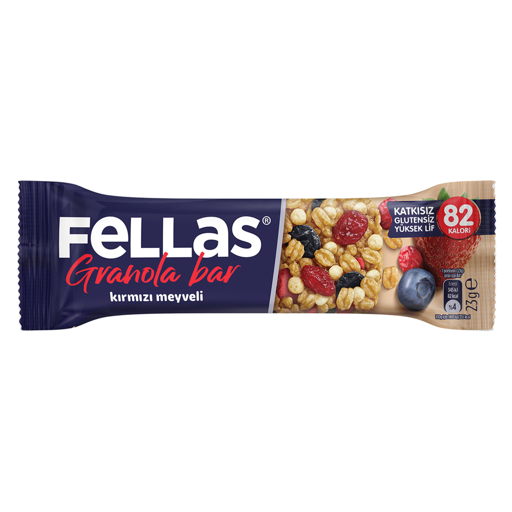 Fellas Kırmızı Meyveli Granola Bar 23 G