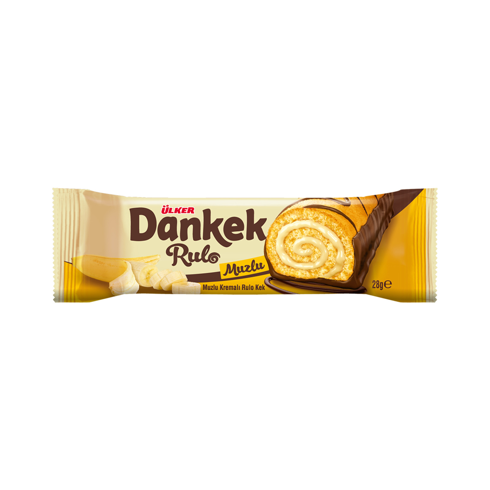 Ülker Dankek Muz Kremalı Rulo Kek 28 G