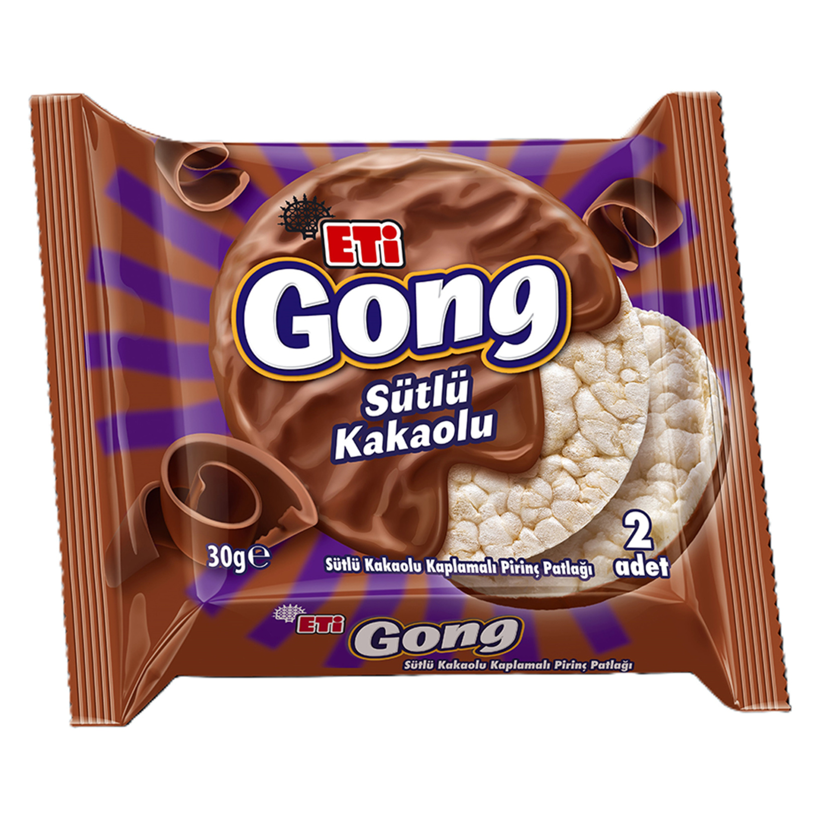 Eti Gong Sütlü Kakao Kaplamalı 30 G