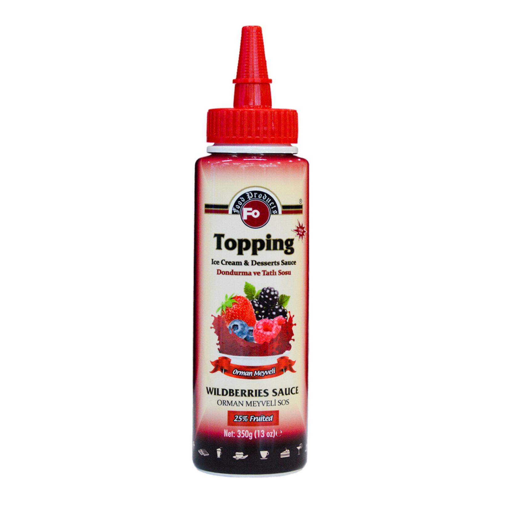 Fo Orman Meyveli Dondurma Sosu 350 G