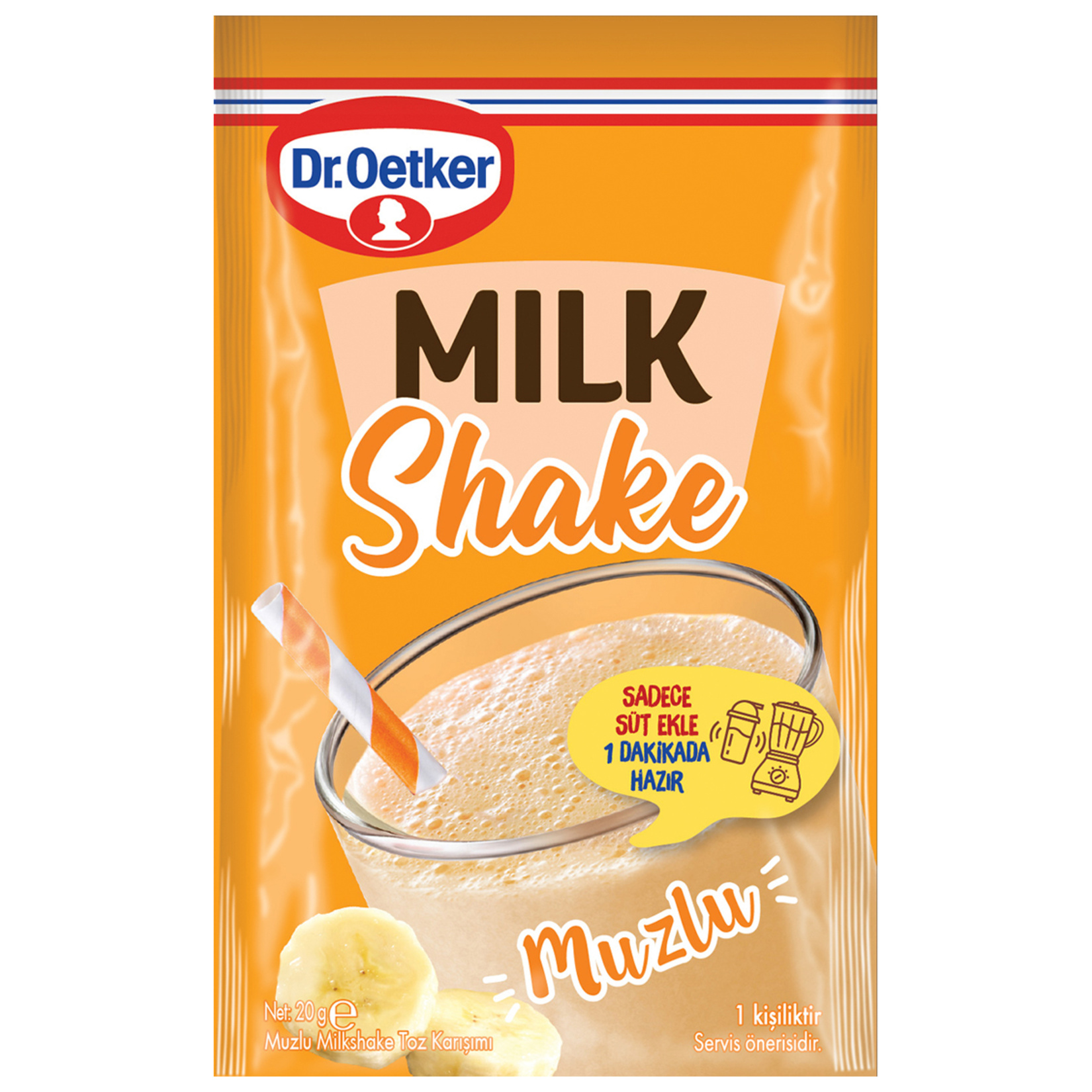 Dr.Oetker Milkshake Toz Karışımı Muzlu 20 G