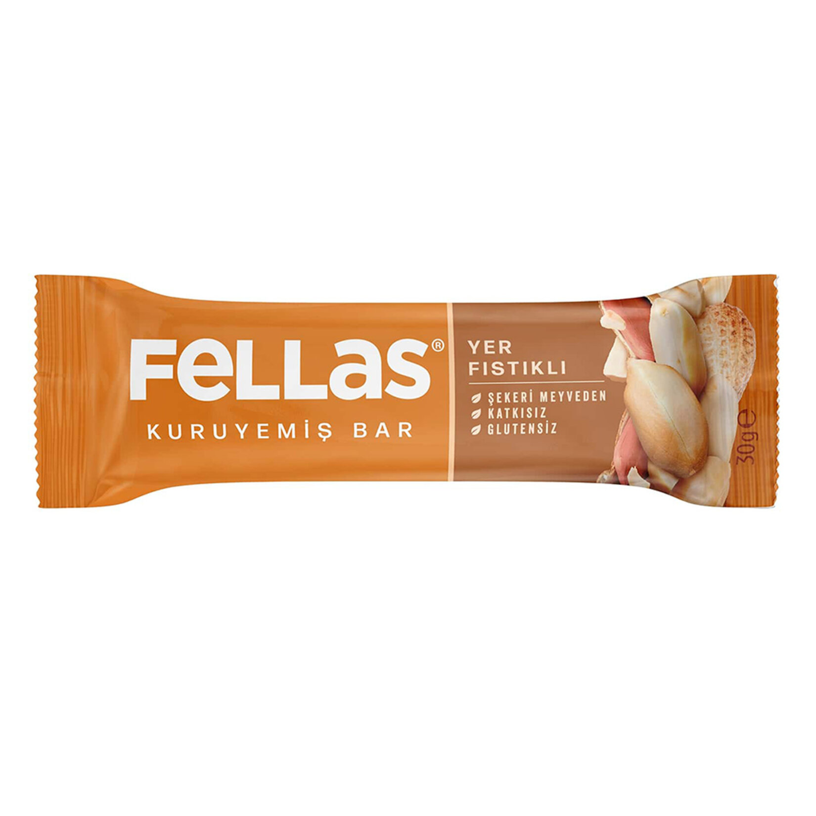 Fellas Yer Fıstıklı Kuruyemiş Bar 30 G