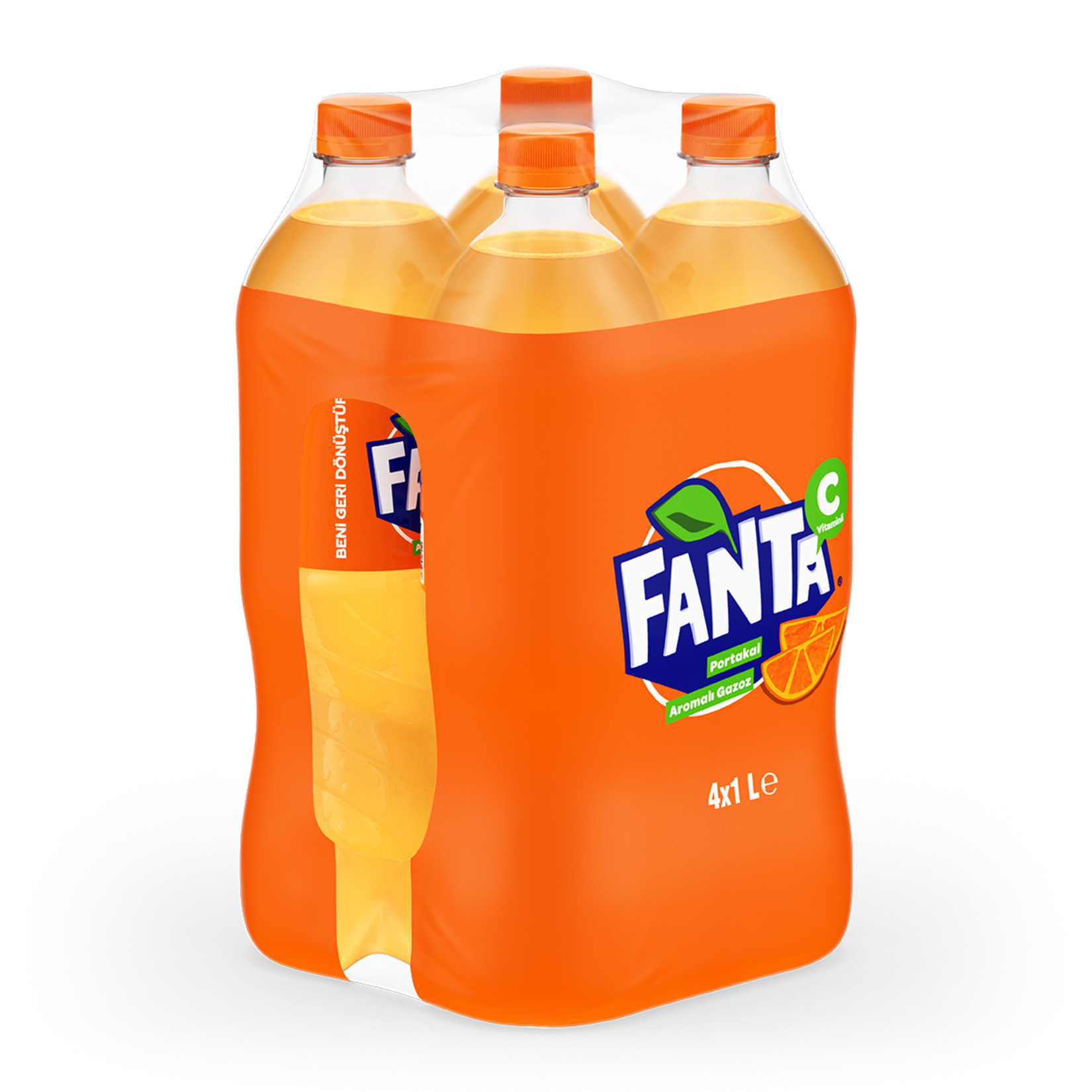 Fanta Portakal Aromalı Pet 4x1 L