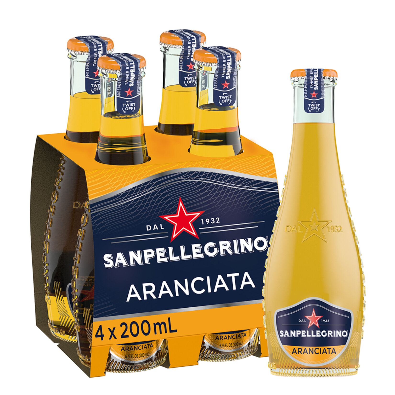 Sanpellegrino Portakallı Gazlı İçecek 4 x 200 Ml