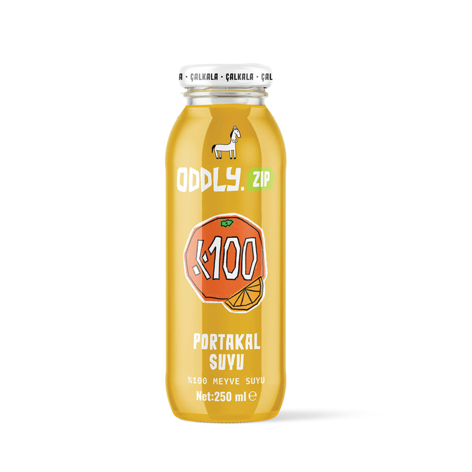 Oddly.Zip %100 Portakal Suyu Cam 250 Ml