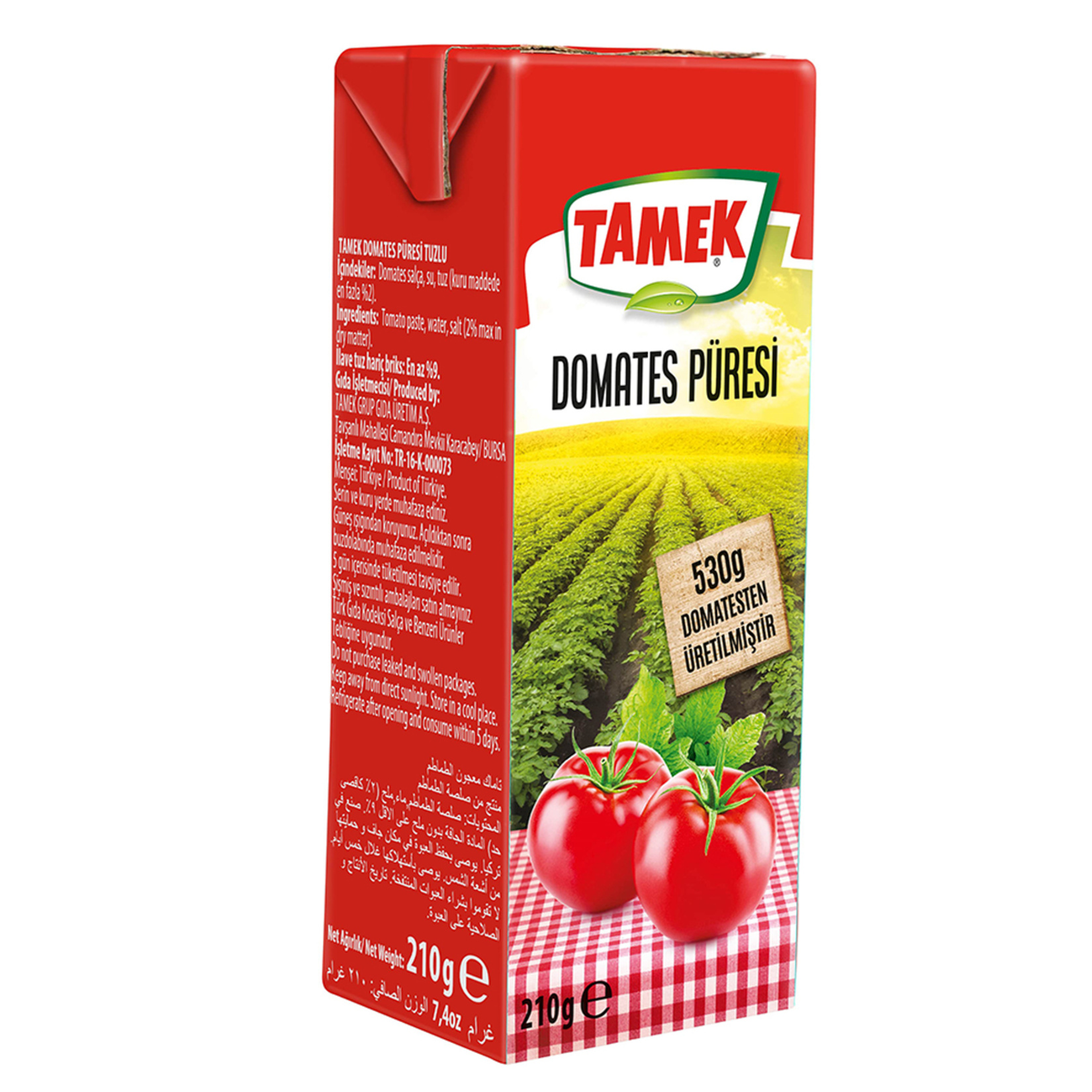 Tamek Domates Püresi 210 G