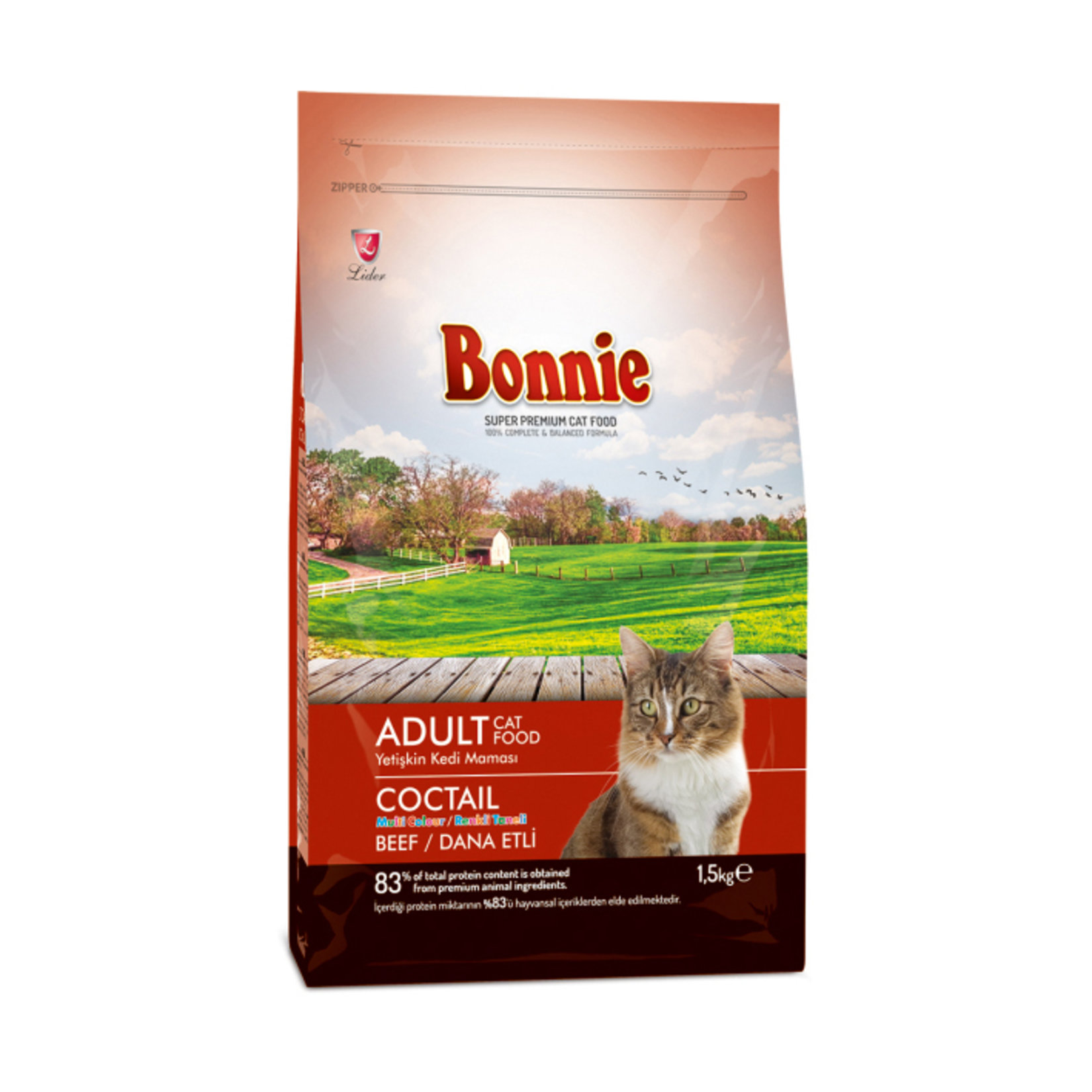 Bonnie Multicolor Kuru Kedi Maması 1.5 Kg