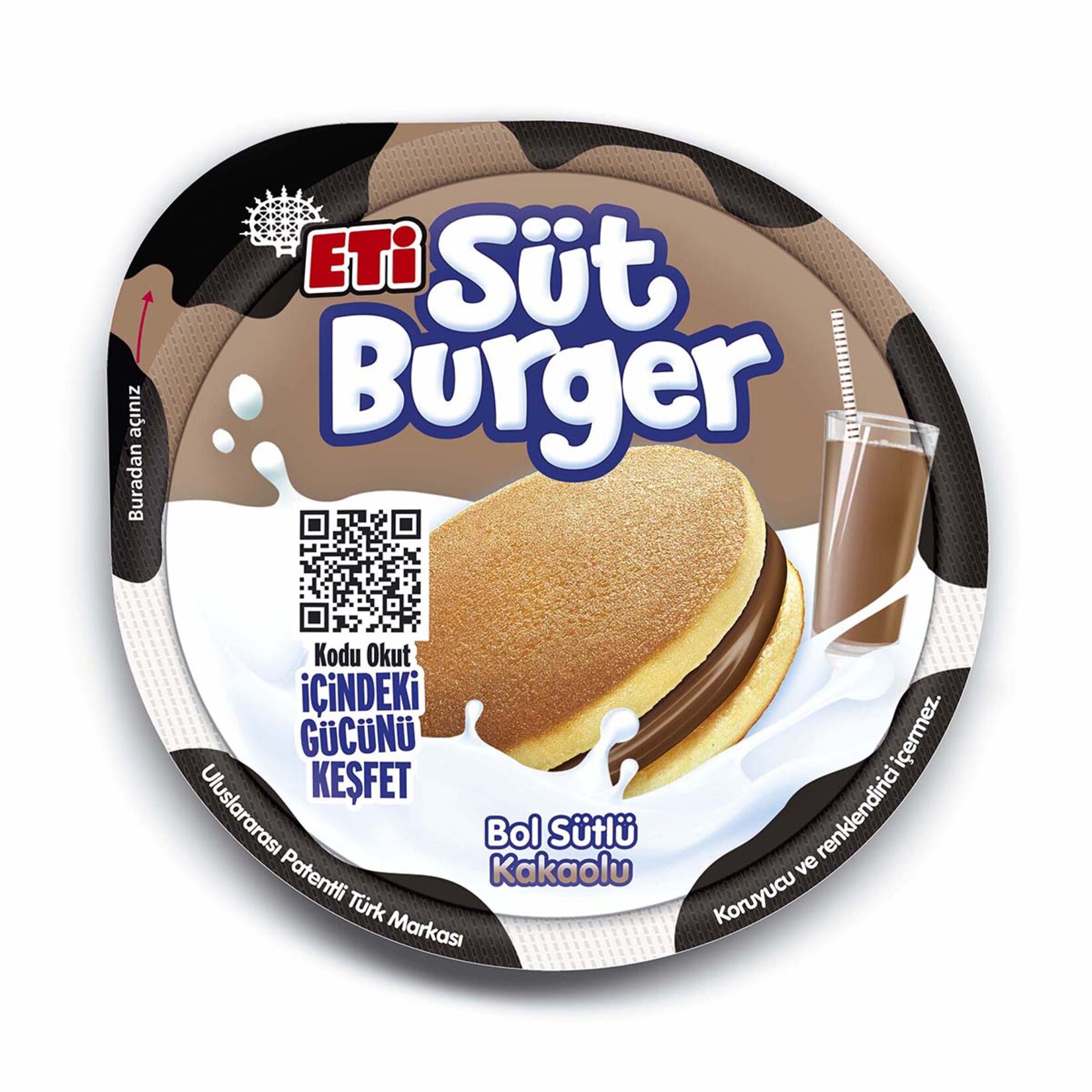 Eti Süt Burger Sütlü Kakaolu Krema Dolgulu Ballı Kek 35 g