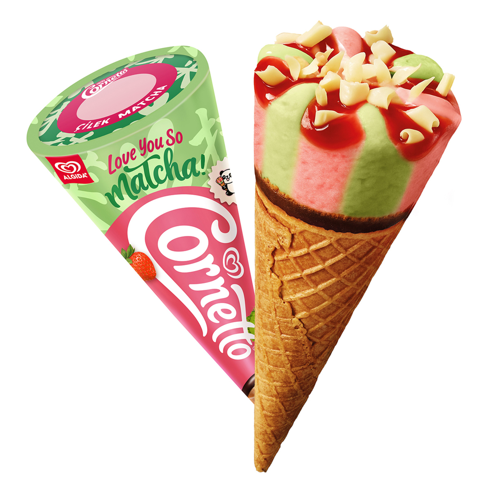 Cornetto Çilek Matcha 120 Ml