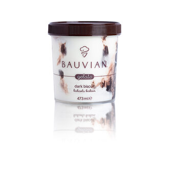 Bauvıan Yarım Yağlı Kakaolu Bisküvili Dondurma 473Ml