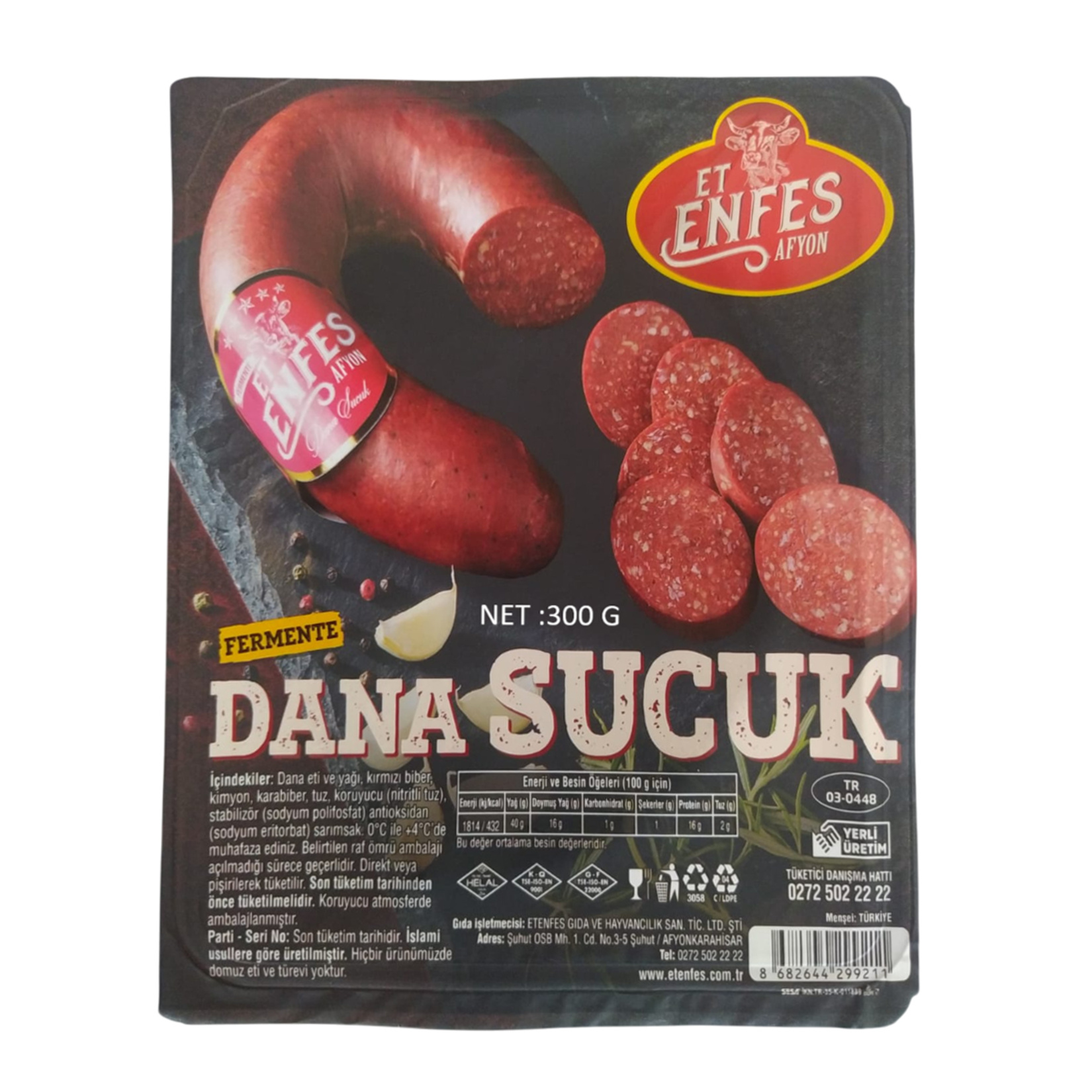 Etenfes Dana Kangal Sucuk 300 G