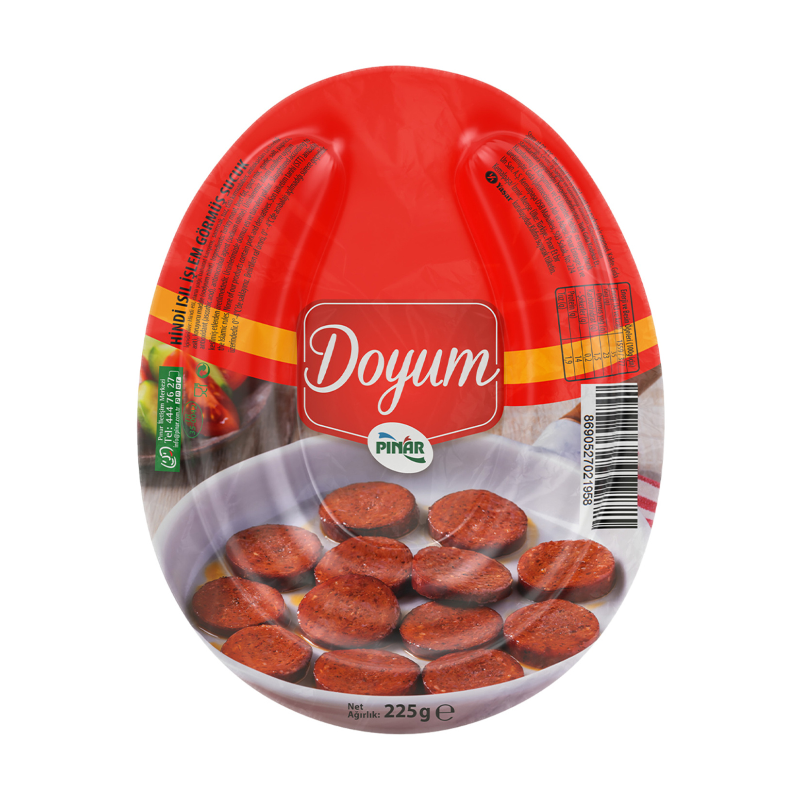 Pınar Hindi Doyum Sucuk 225 G