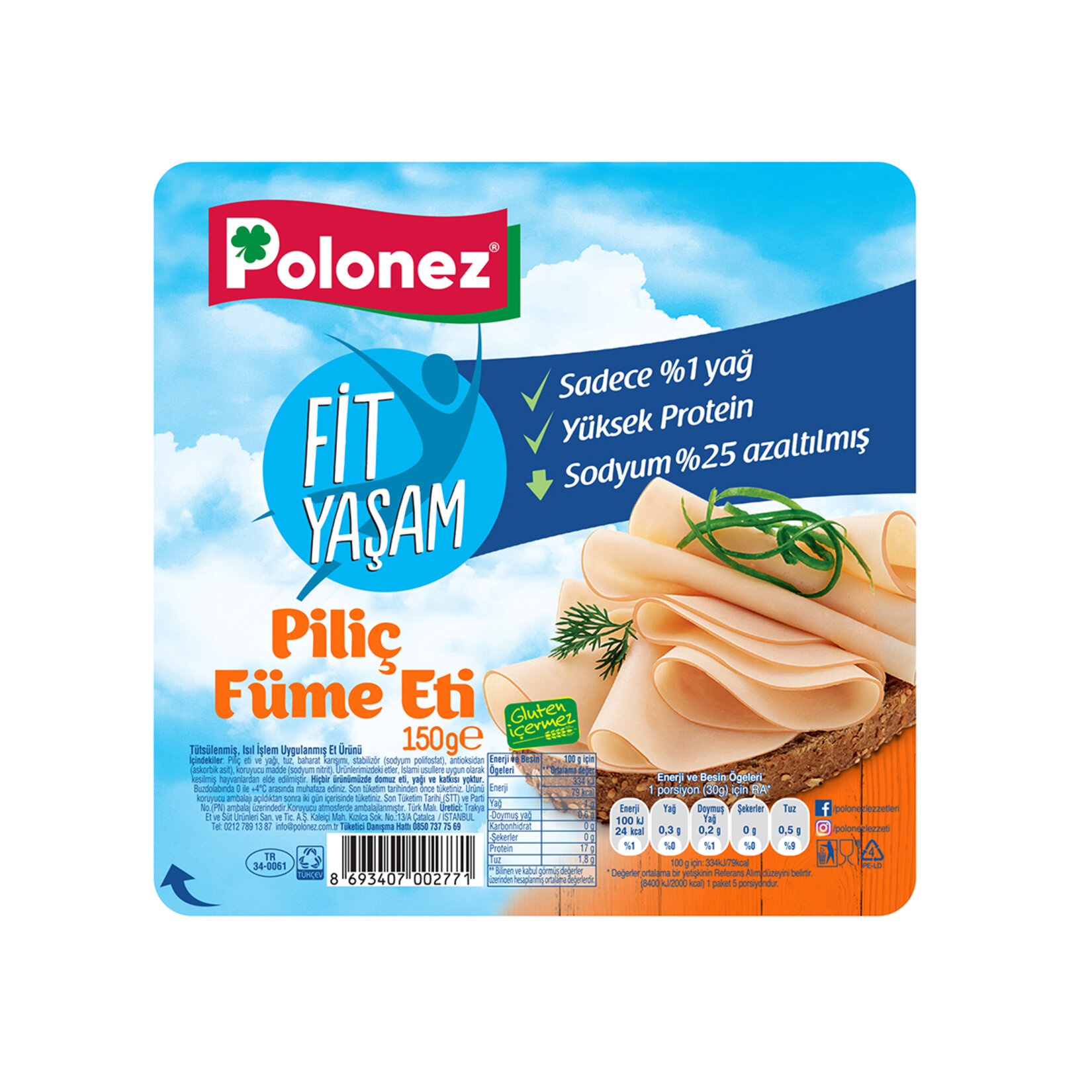 Polonez Piliç Füme 150 G