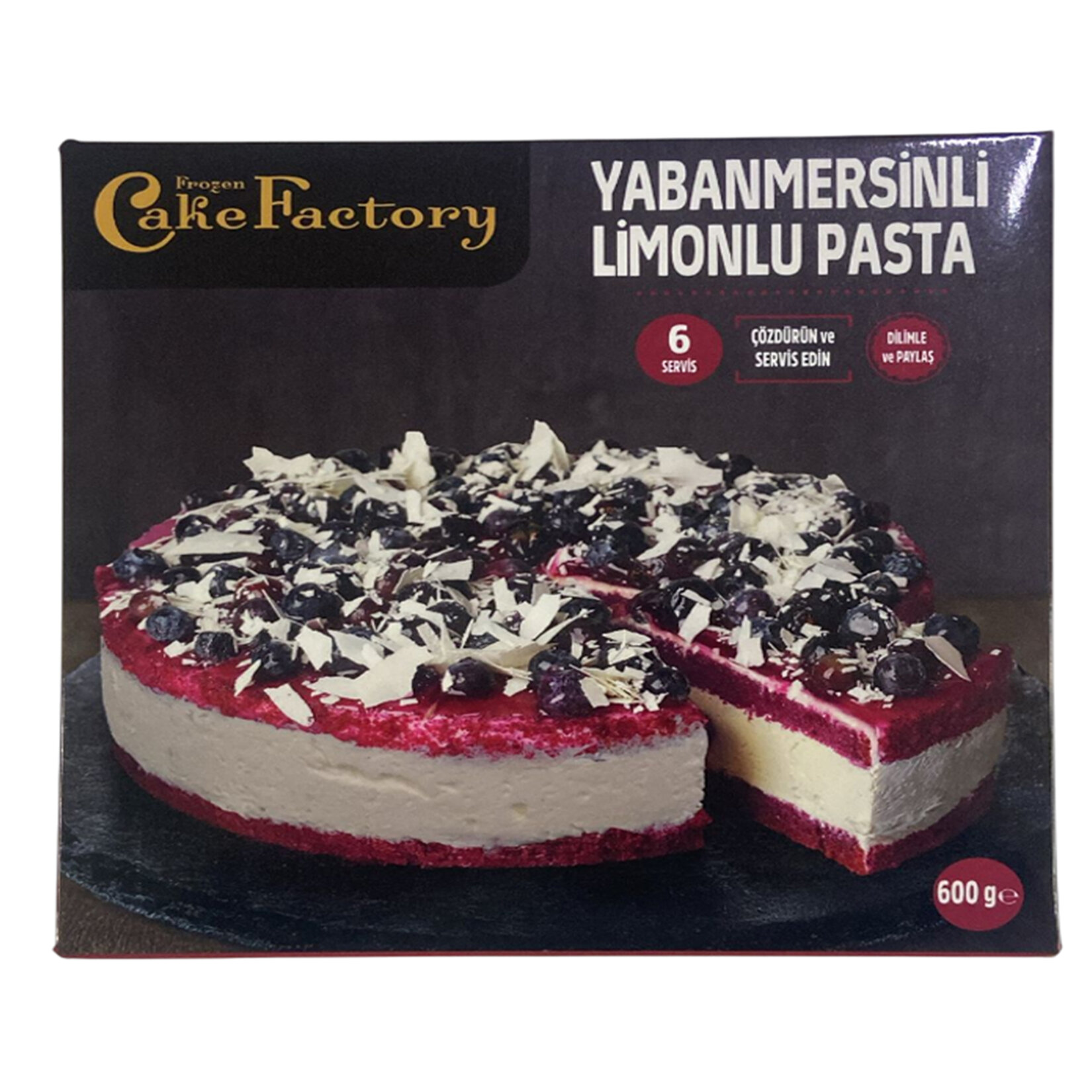 Frozen Cake Fac Yaban Mersinli Limonlu Pasta 600 G