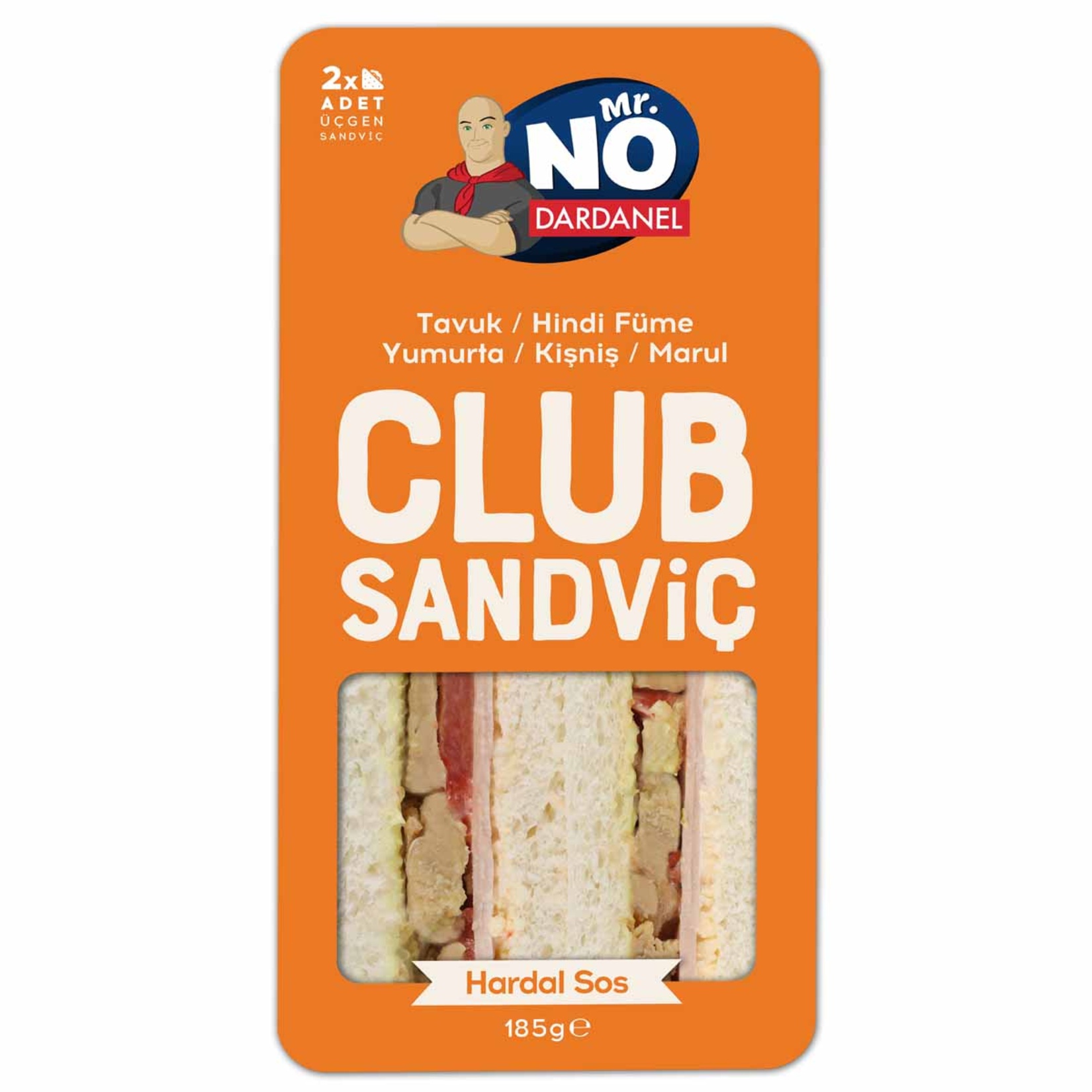 Mr.No Tavuklu Club Sandviç 185 G