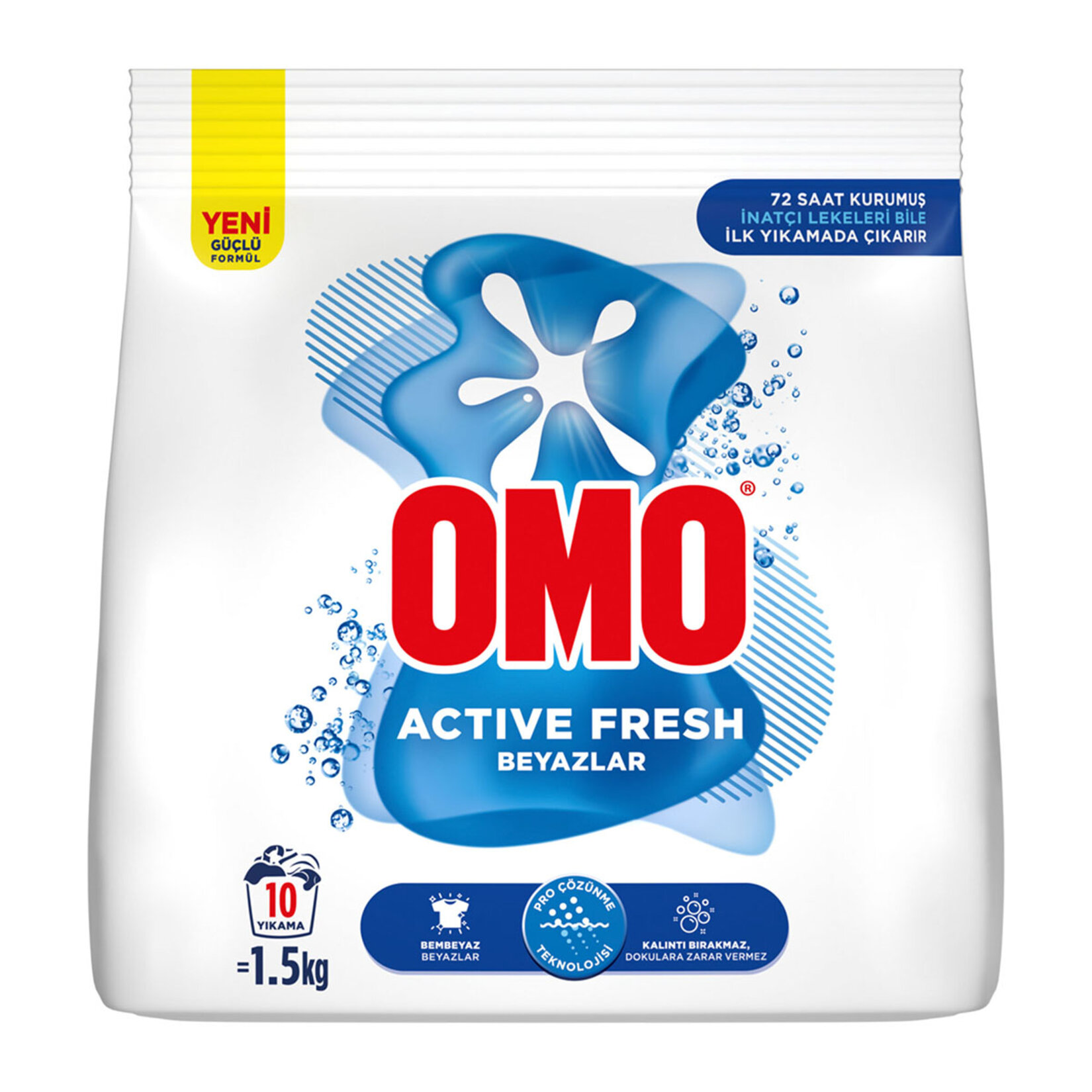 Omo Active Fresh Beyazlar Toz Deterjanı 1.5 Kg