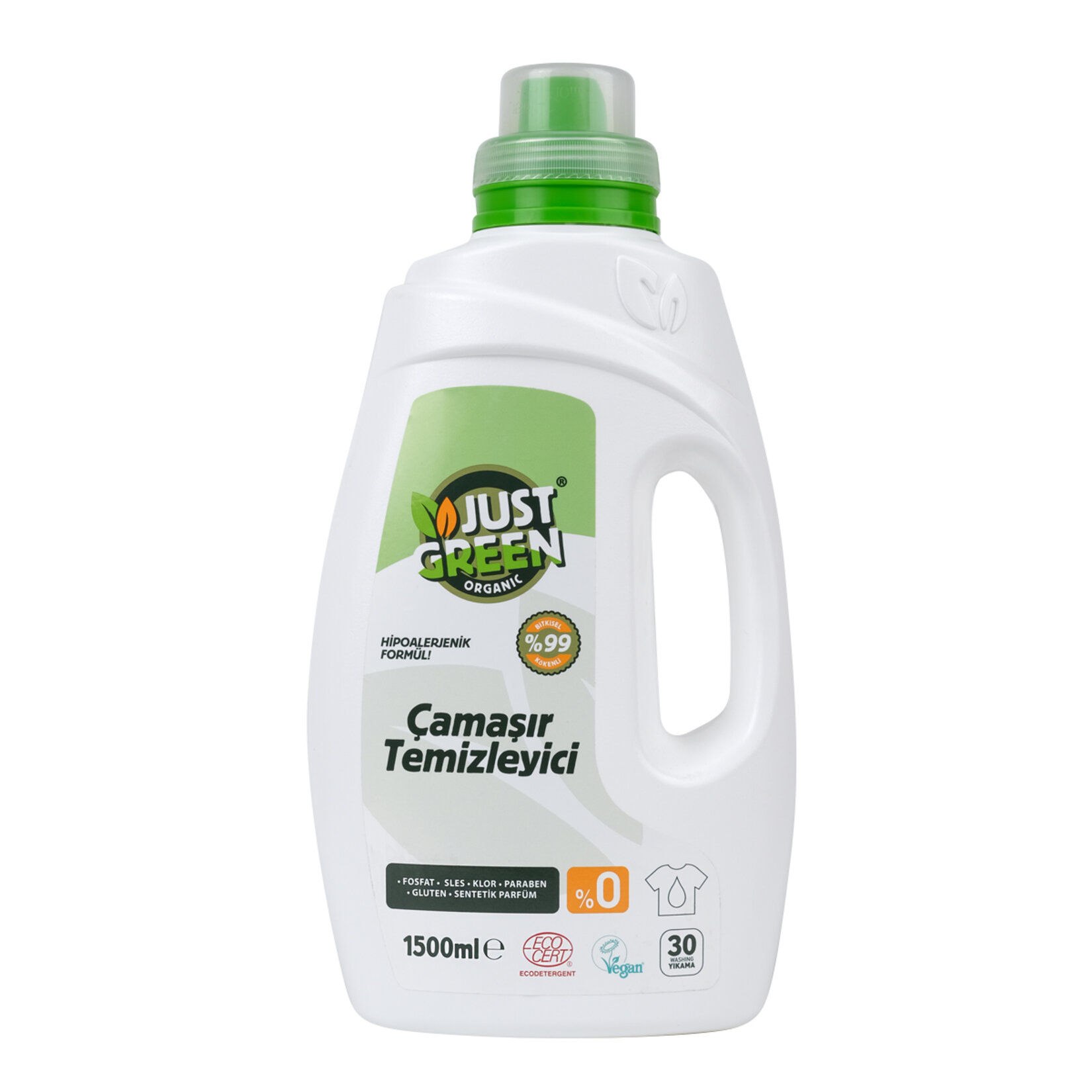 Just Green Organik Çamaşır Temizleyici 30 Yıkama 1.5 L