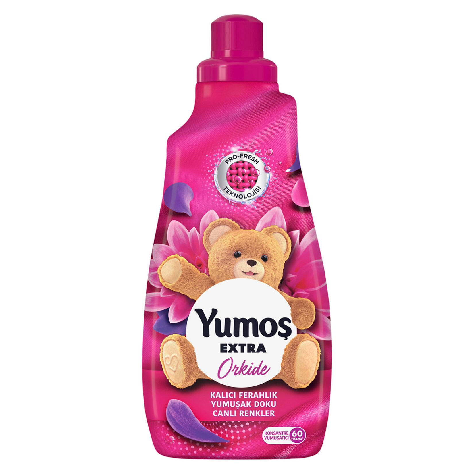 Yumoş Extra Konsantre Çamaşır Yumuşatıcısı Orkide 1440 ml 60 Yıkama x 4 Adet