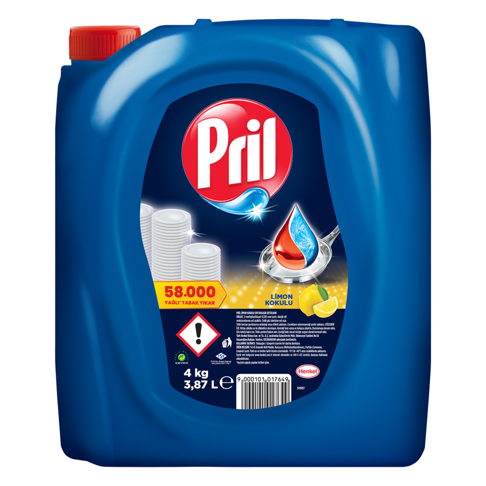 Pril Sıvı Bulaşık Deterjanı 4kg Limon