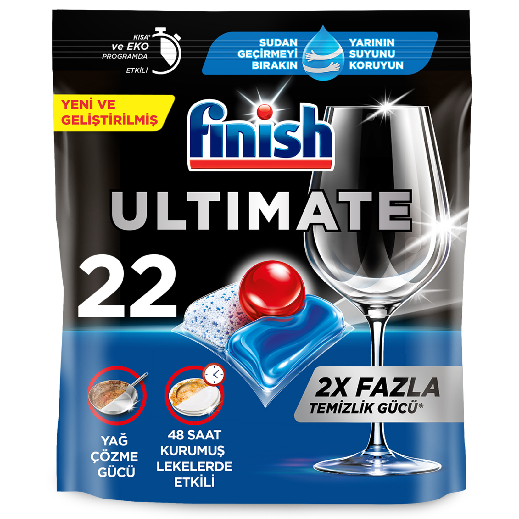 Finish Ultimate Hepsi 1 Arada 22 Tablet 283G
