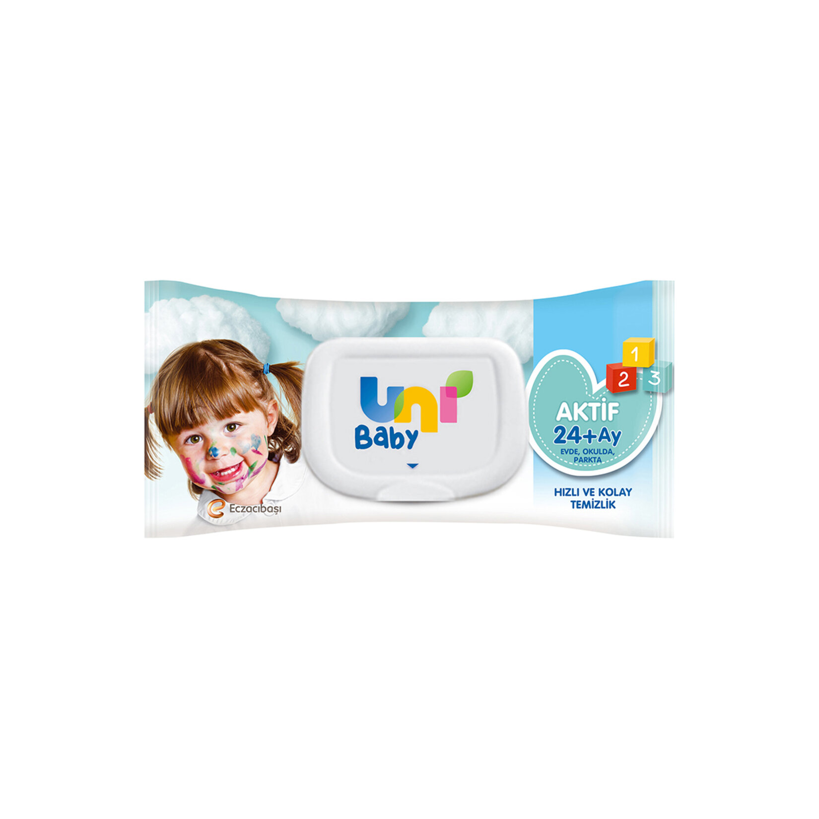 Uni Baby Aktif Islak Mendil 72'li