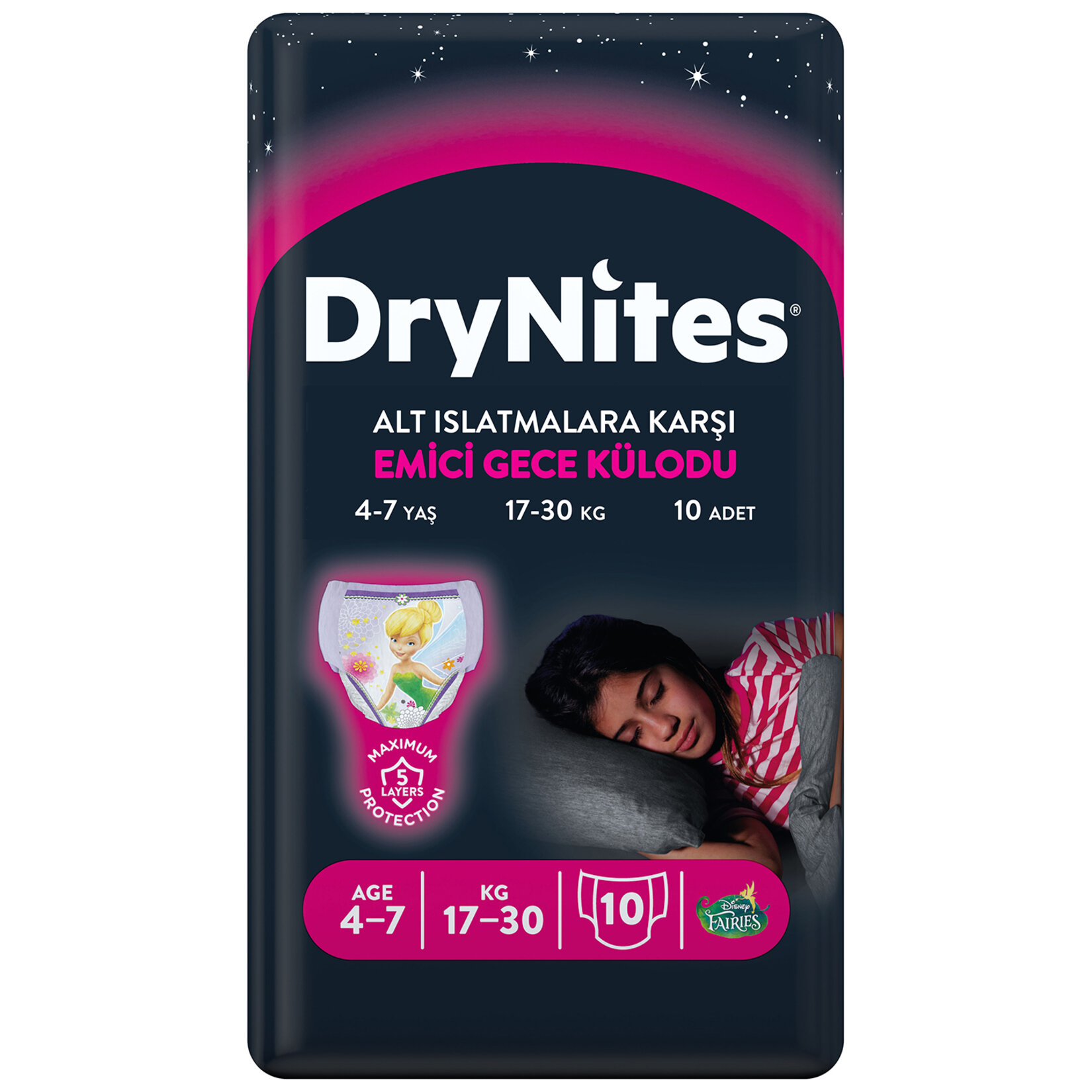 Huggies Drynites Emici Gece Külodu Kız 4 - 7 Yaş 10'lu