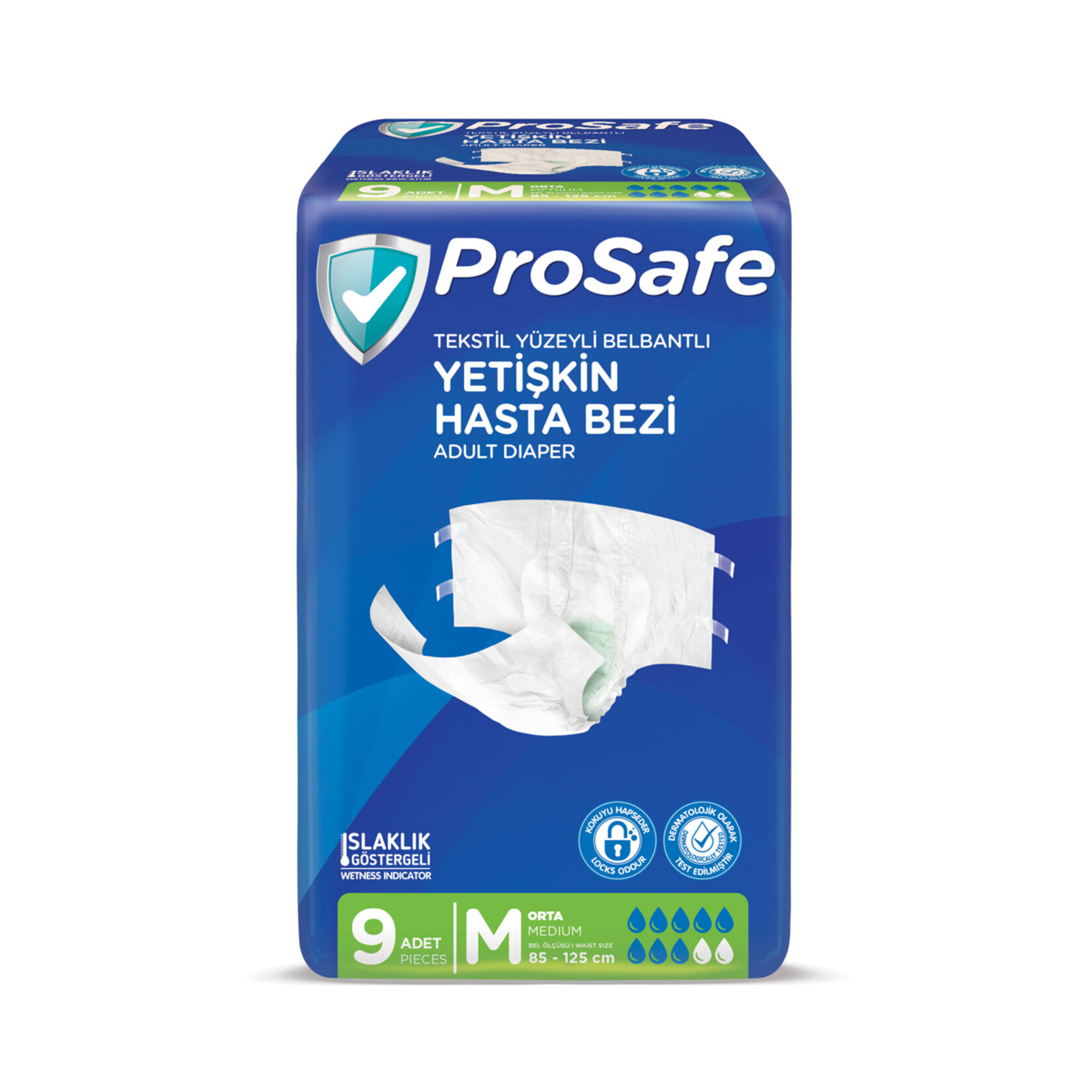 Prosafe Belbantlı Hasta Bezi Orta 9'lu