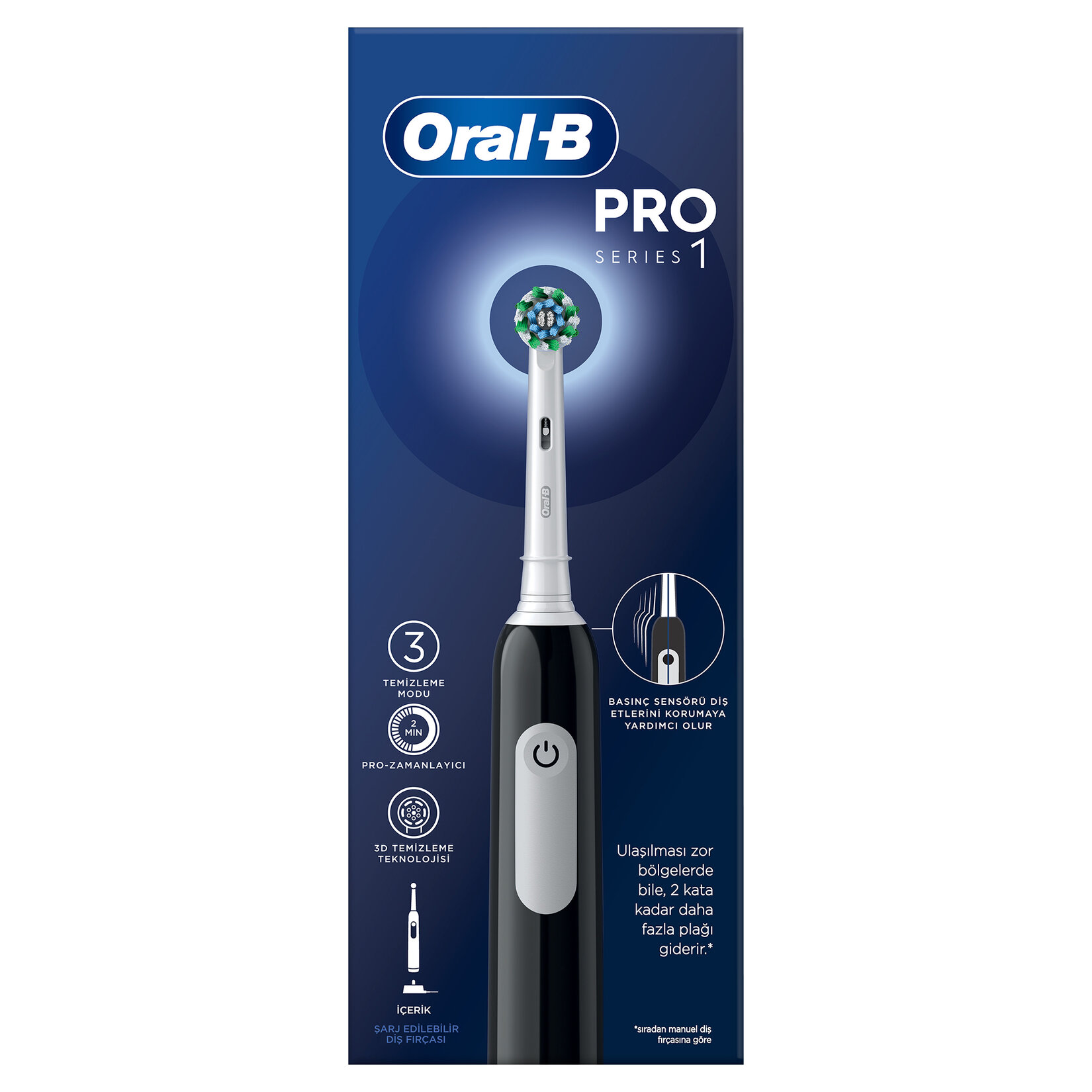 Oral-B Şarjlı Diş Fırçası Pro1 Siyah