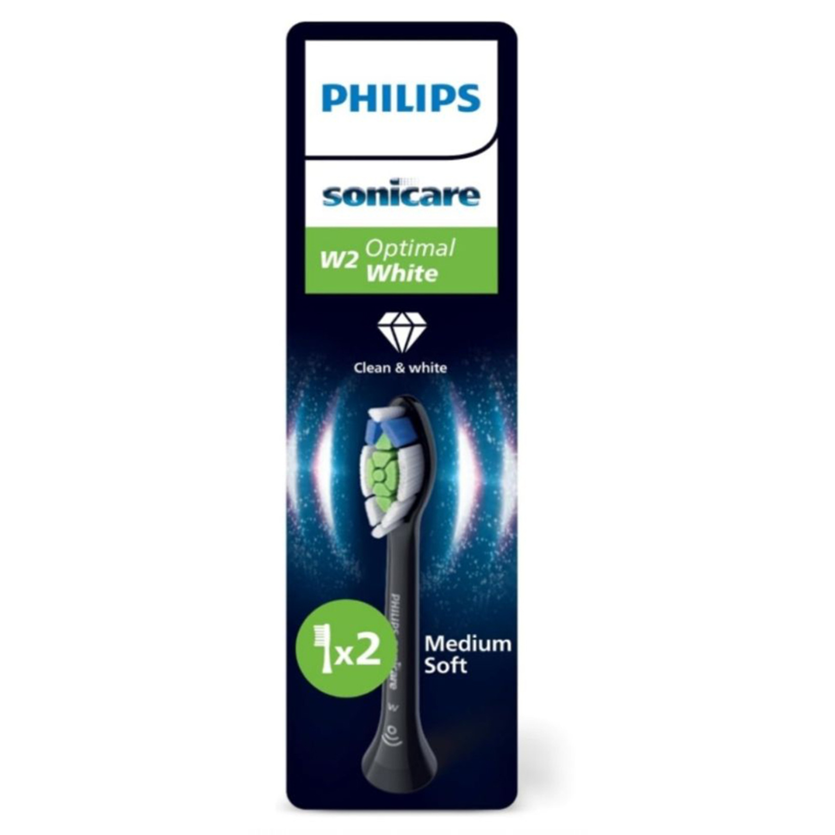 Philips Sonicare 2'li Yedek Başlık Siyah HX6062/88