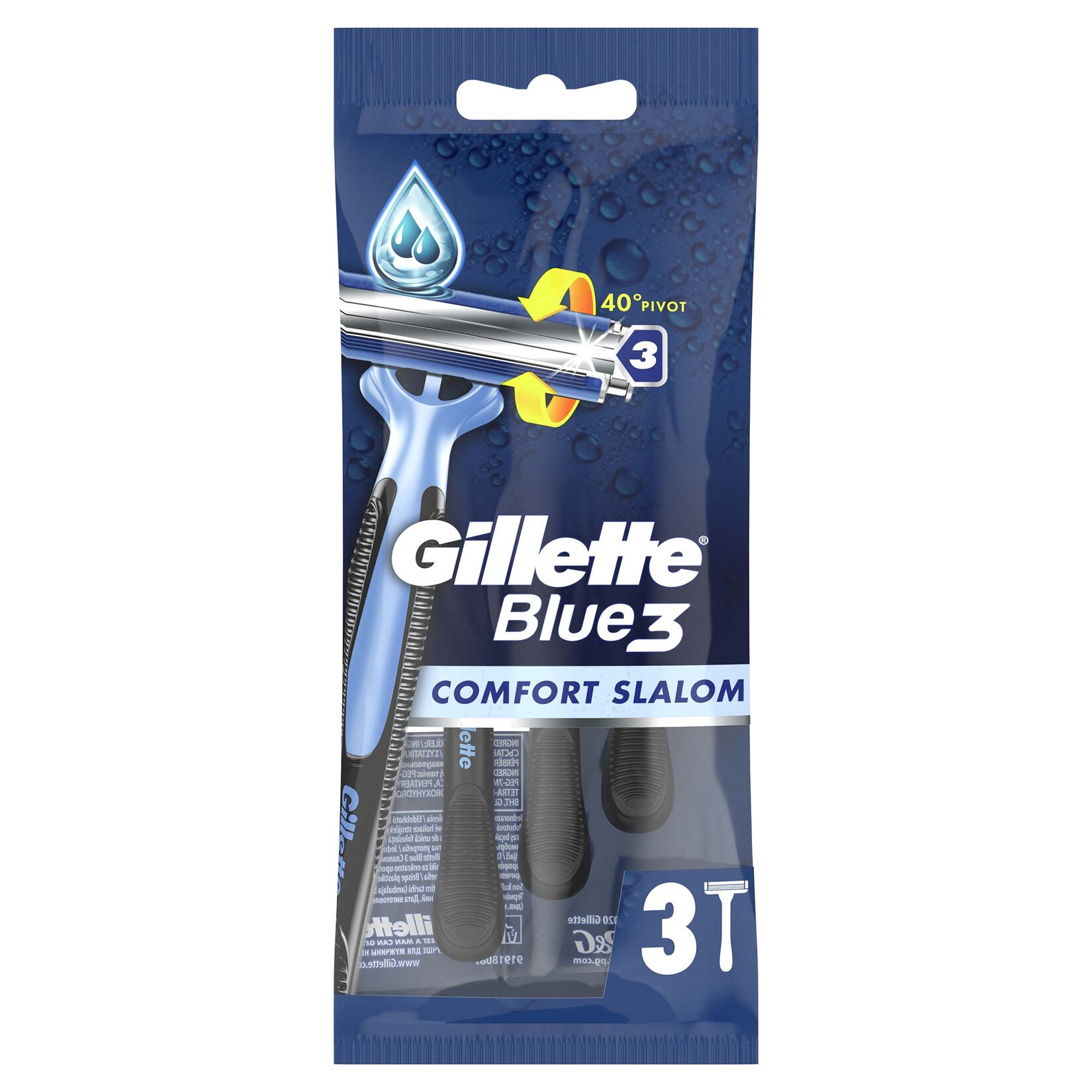 Gillette Blue3 Comfort Slalom 3'lü