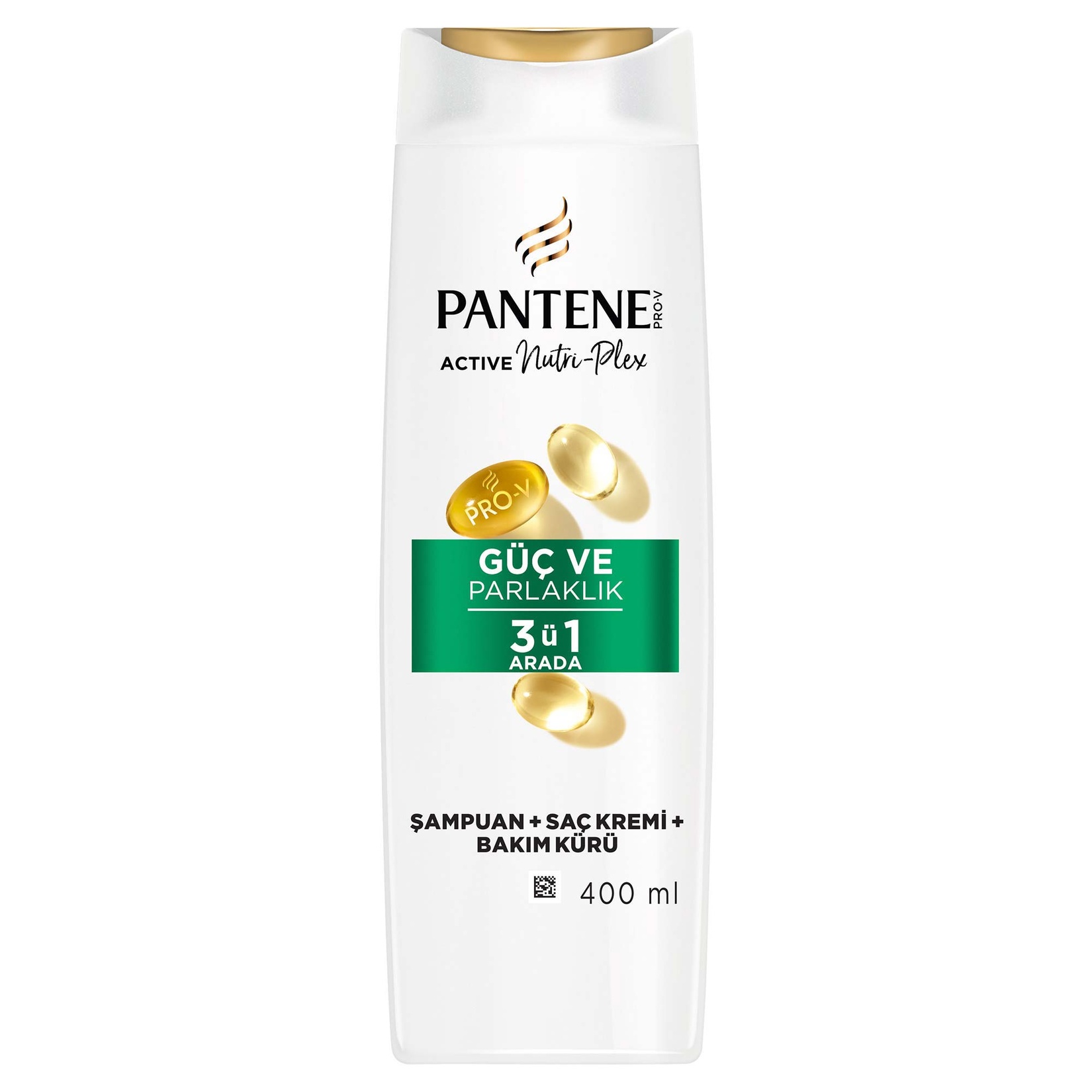 Pantene Güç Ve Parlaklık Etkili Üçü Bir Arada Şampuan 400 Ml