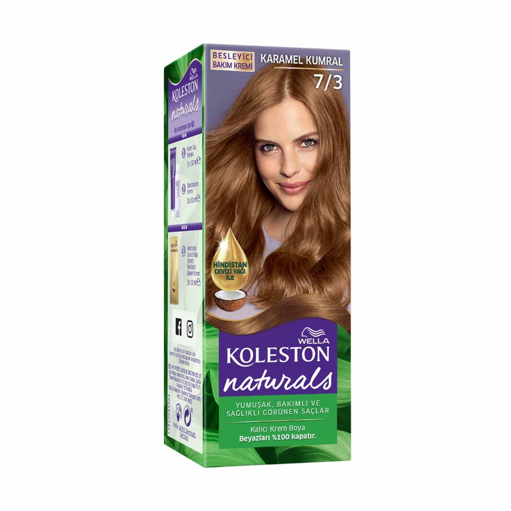 Koleston Naturals Saç Boyası 7/3 Karamel Kumral 110 Ml
