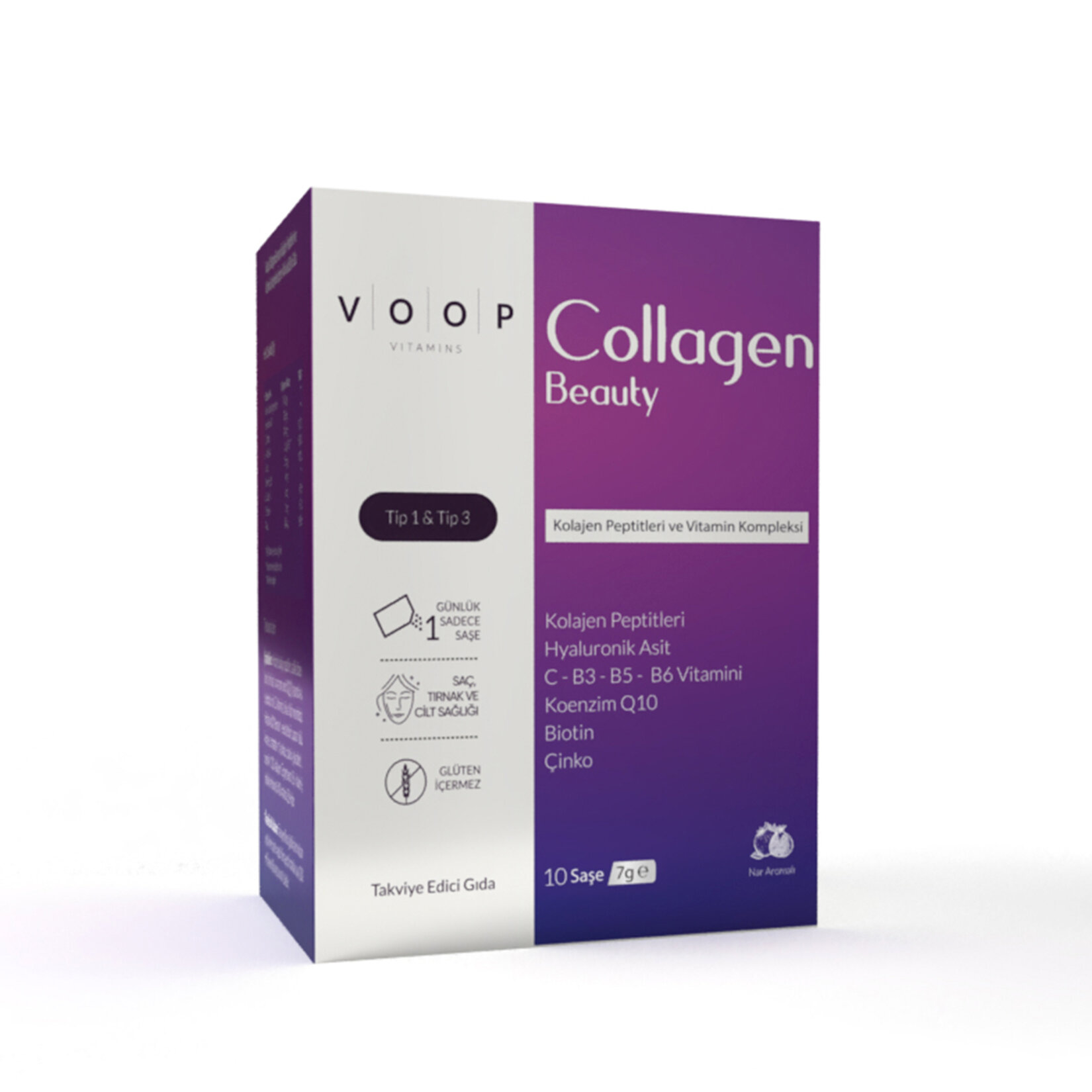 Voop Collagen Beauty 5500 Mg Nar Aroma.10 Saşe X 7 G
