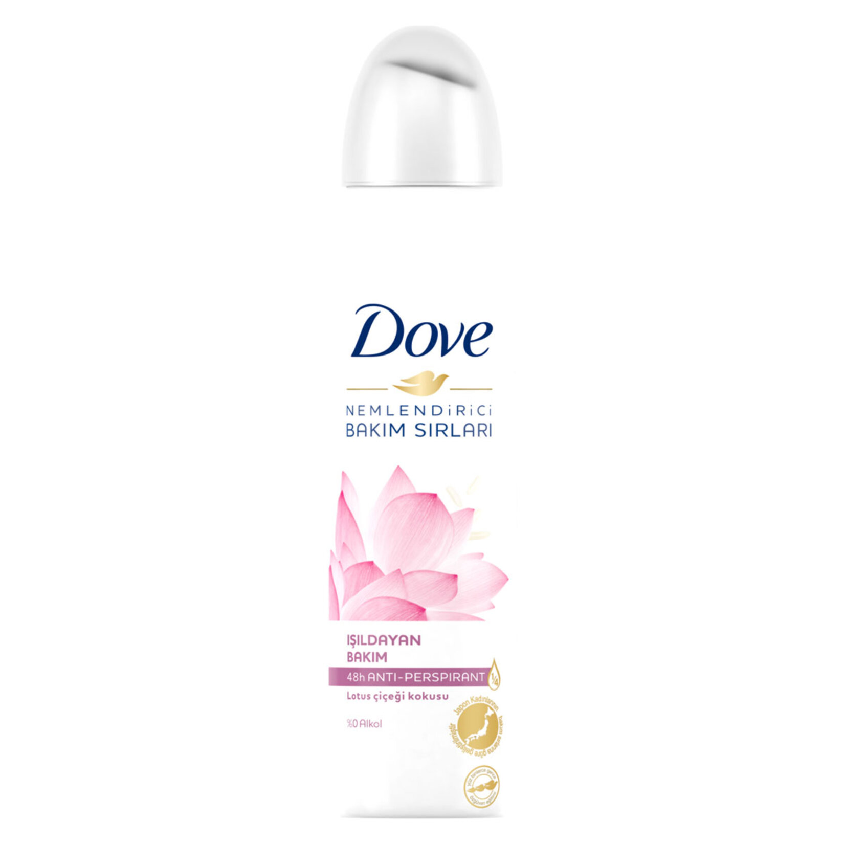 Dove Kadın Sprey Deodorant Nemlendirici Bakım Lotus Çiçeği 150 Ml