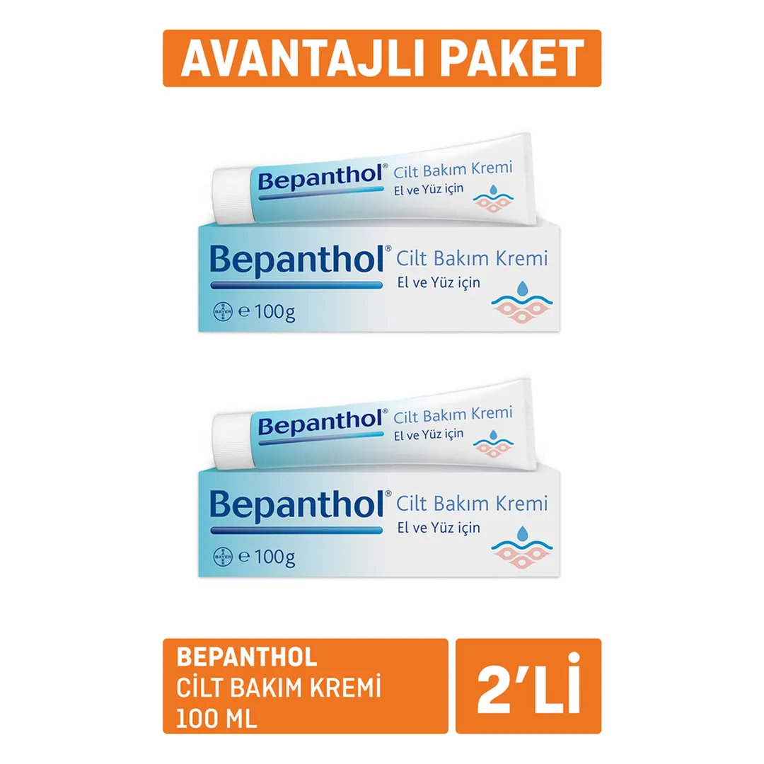Bepanthol Cilt Bakım Kremi 2x100 Ml