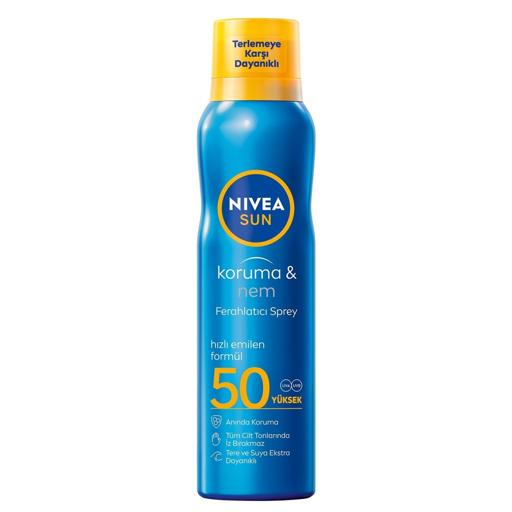 NIVEA SUN SPF50 Güneş Koruyucu ve Ferahlatıcı Vücut Spreyi 200 Ml