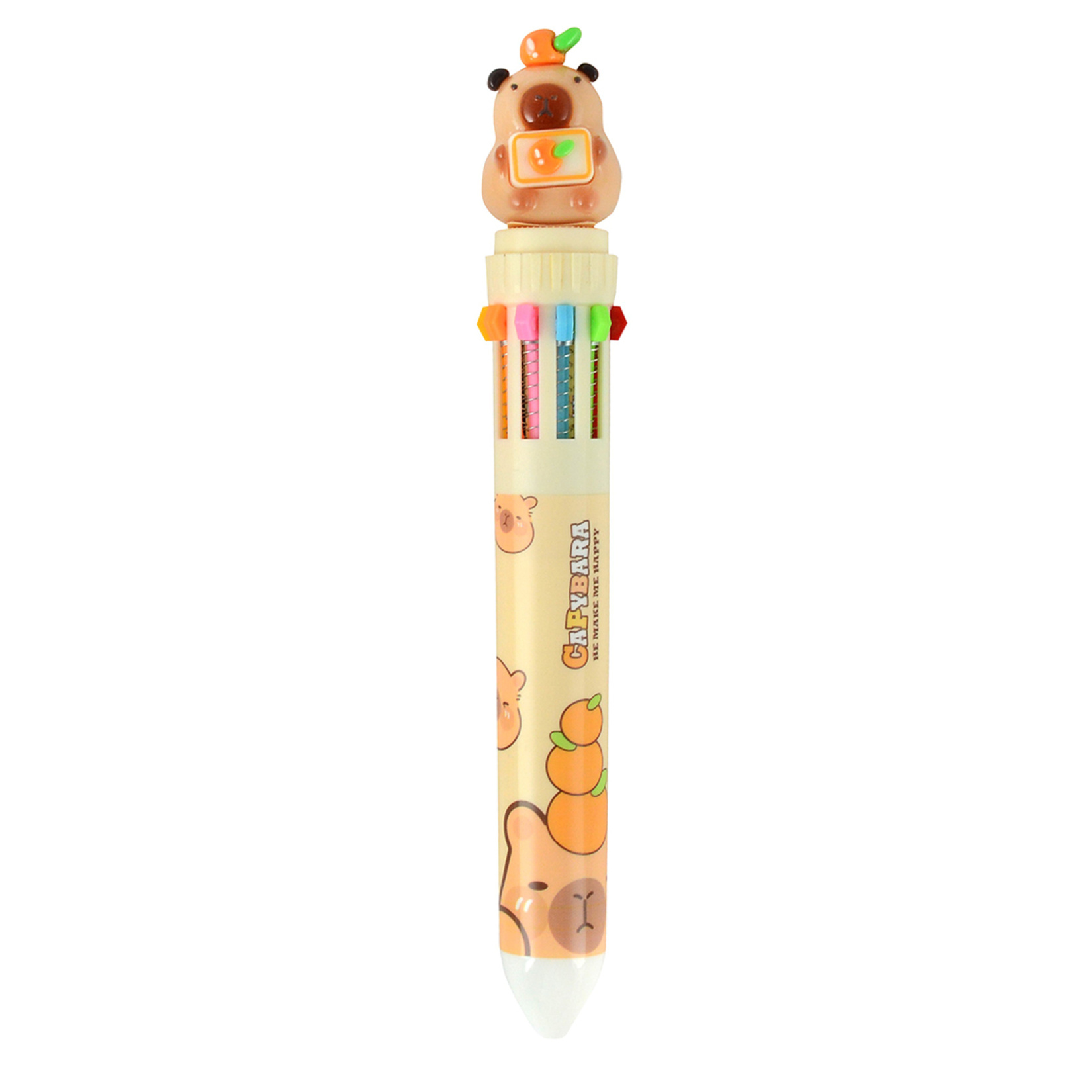 Mynote Capybara 10 Renkli Tükenmez Kalem