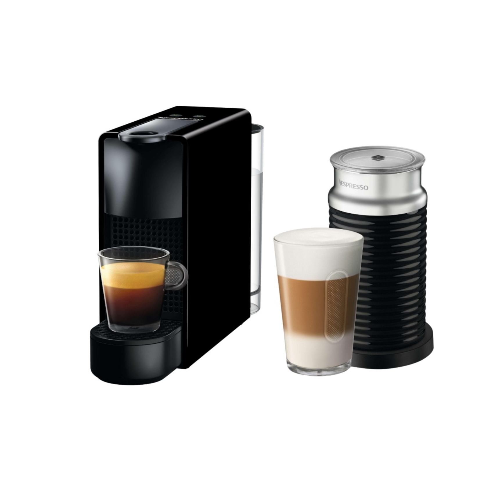 Nespresso Essenza Mini Black & Aeroccino 3