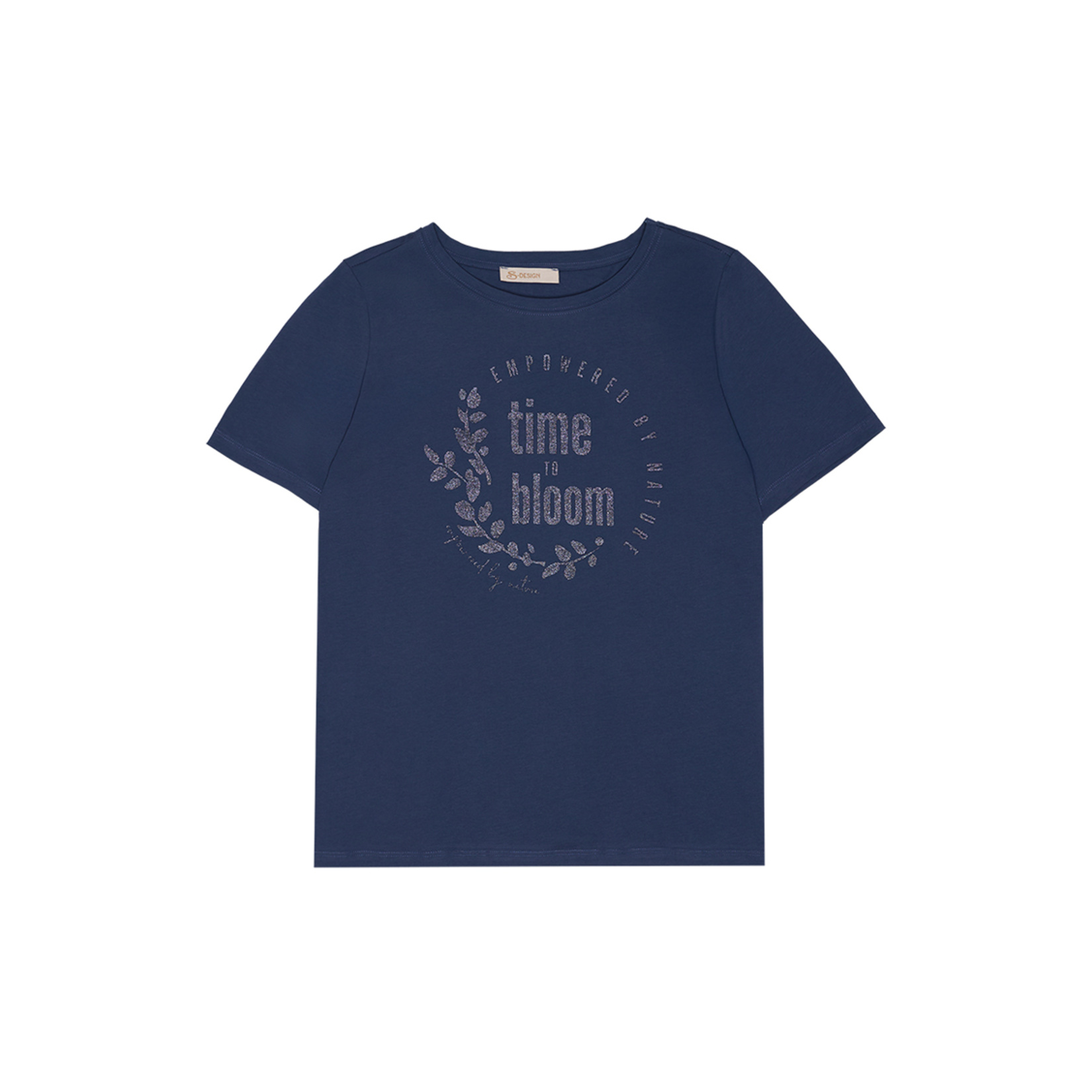 S Design Baskılı Tshirt Lacivert S
