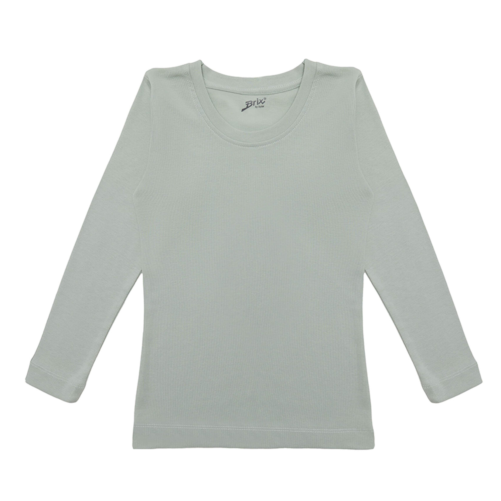 Brix Kız Çocuk Ribana Uzun Kollu T-Shirt Yeşil 5-6 