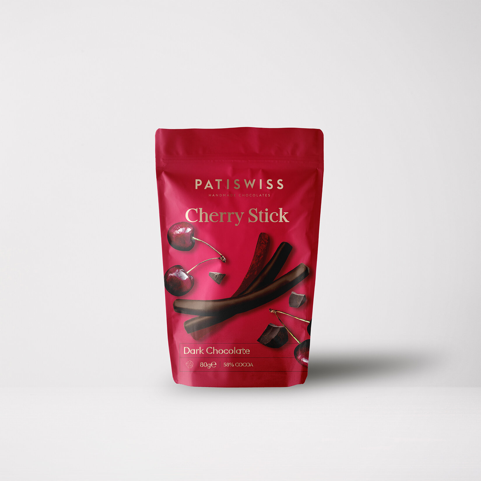 Patiswiss Bitter Çikolata Kaplı Vişne Çubuğu 80 G