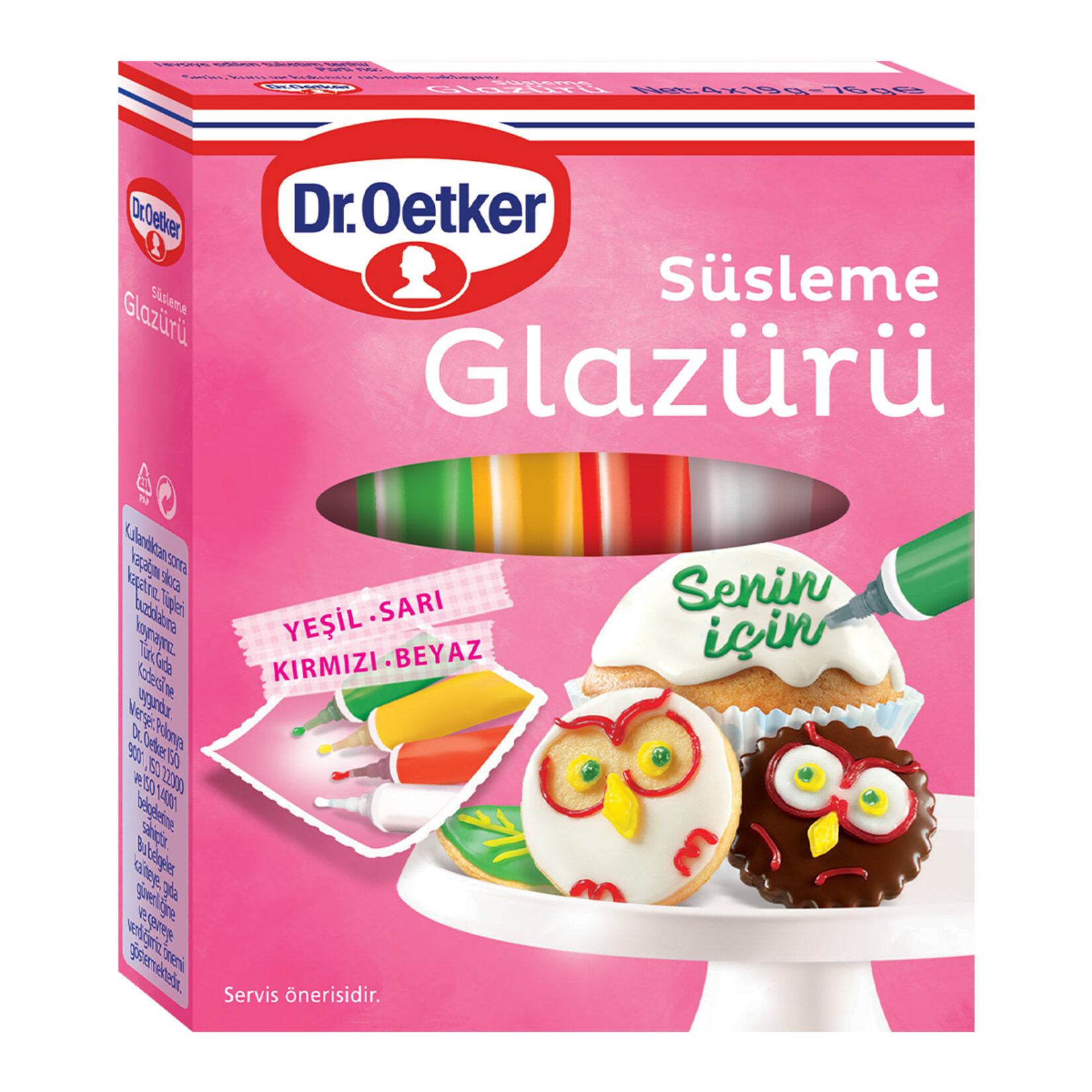 Dr.Oetker Süsleme Glazürü 19 x 4 G