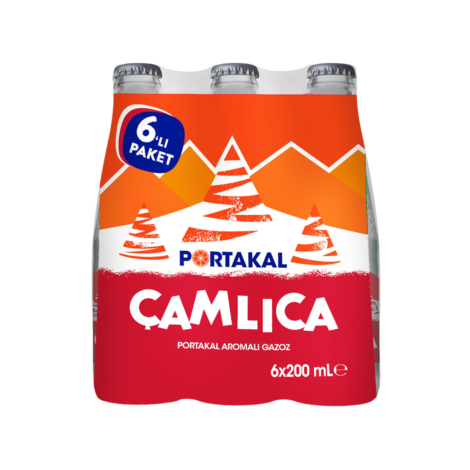 Çamlıca Portakal Aromalı Gazoz 6X200 Ml