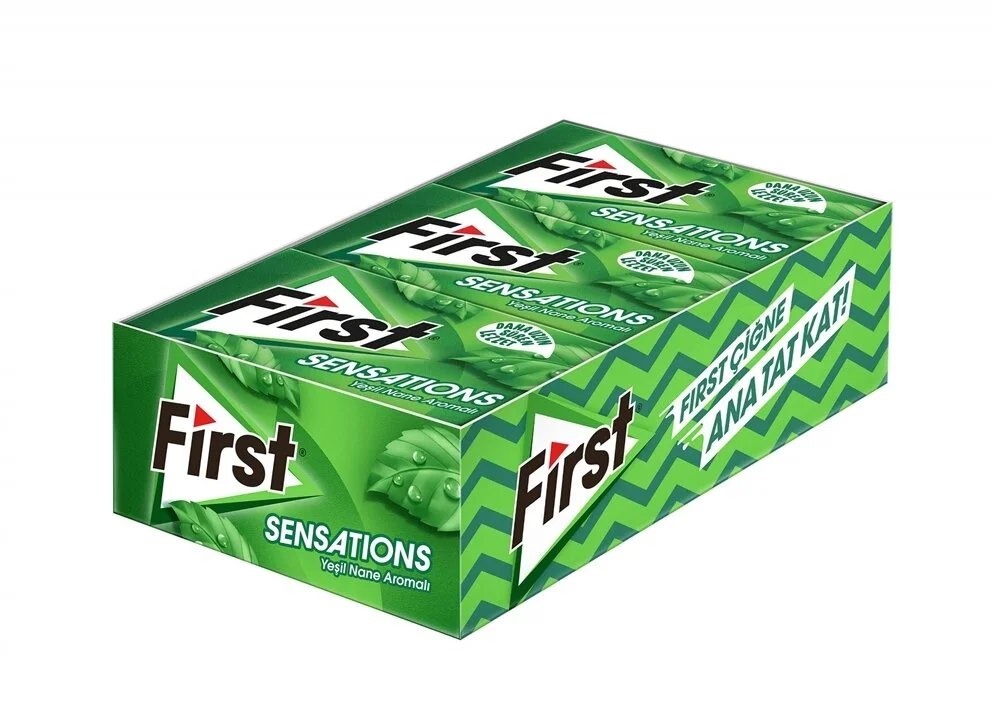 First Sensations Yeşil Nane Aromalı 27 g 12'li