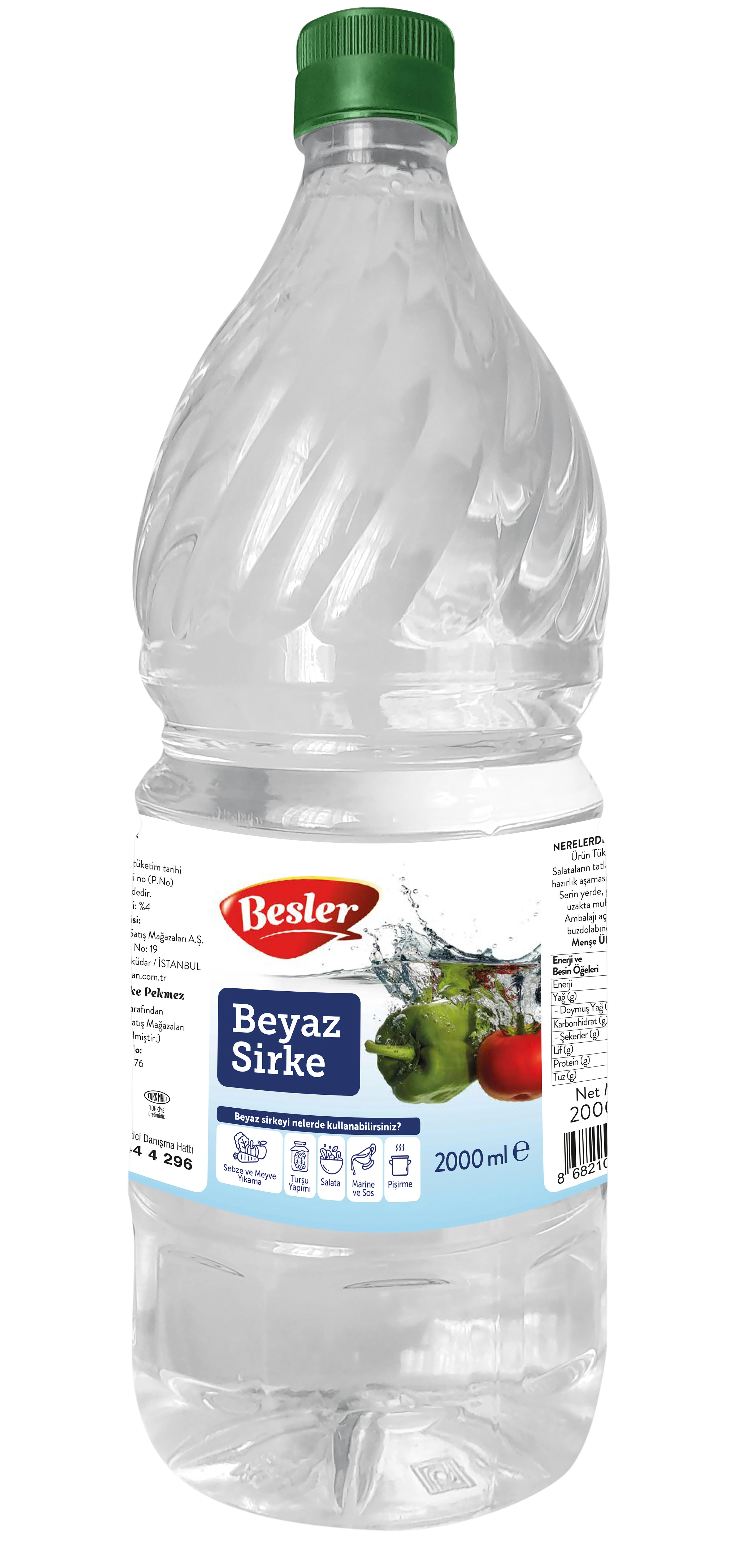 Besler Beyaz Sirke 2 L