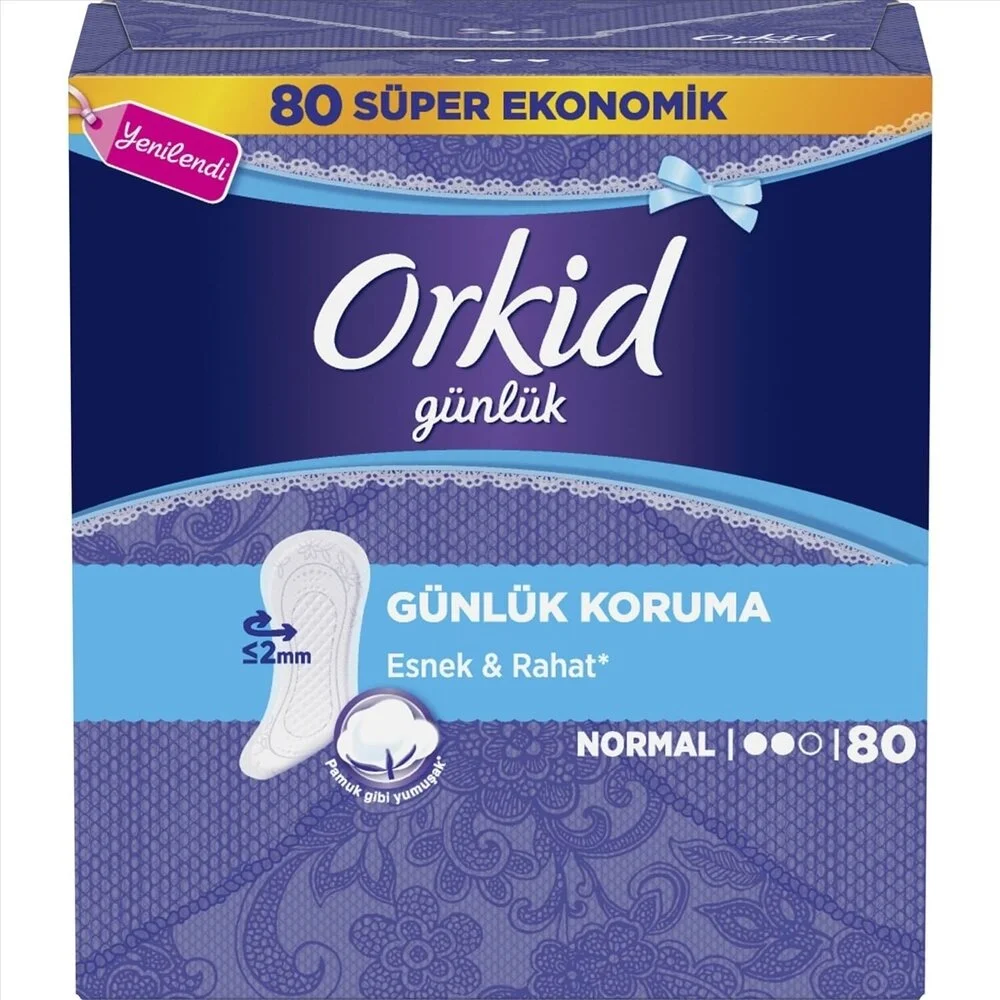 Orkid Günlük Ped Süper Ekonomi Normal 80'li