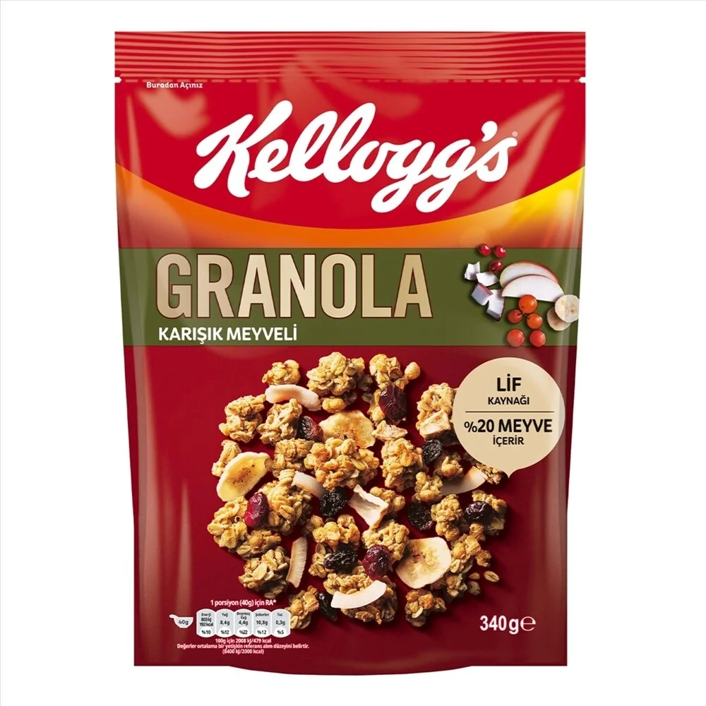 Ülker Kellogg's Granola Meyveli 340 g