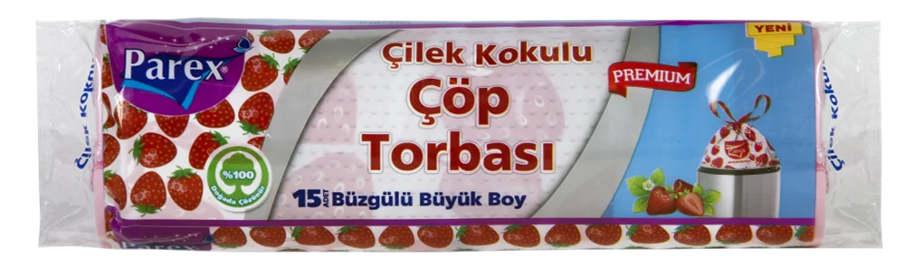 Parex Büzgülü Vanilya Kokulu Çöp Torbası 10'lu