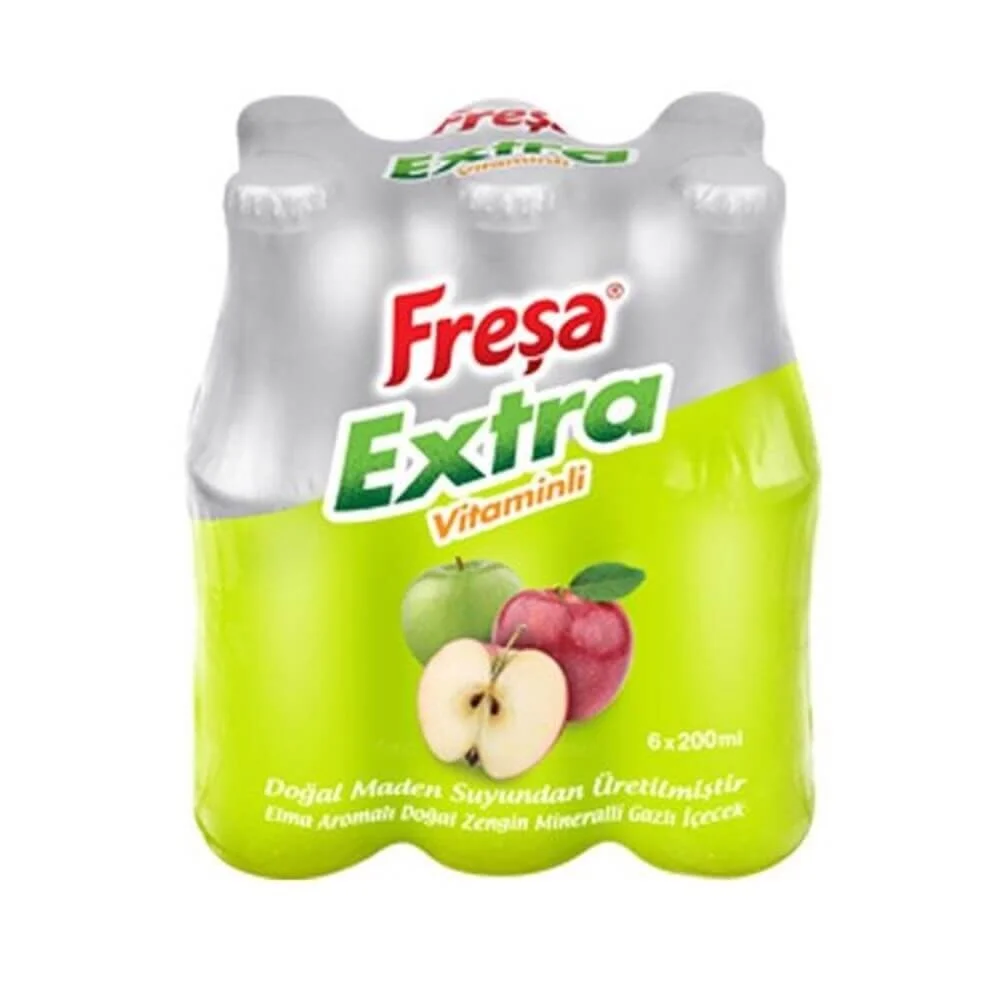 Freşa Extra Elma Aromalı Maden Suyu 200 ml 6'lı